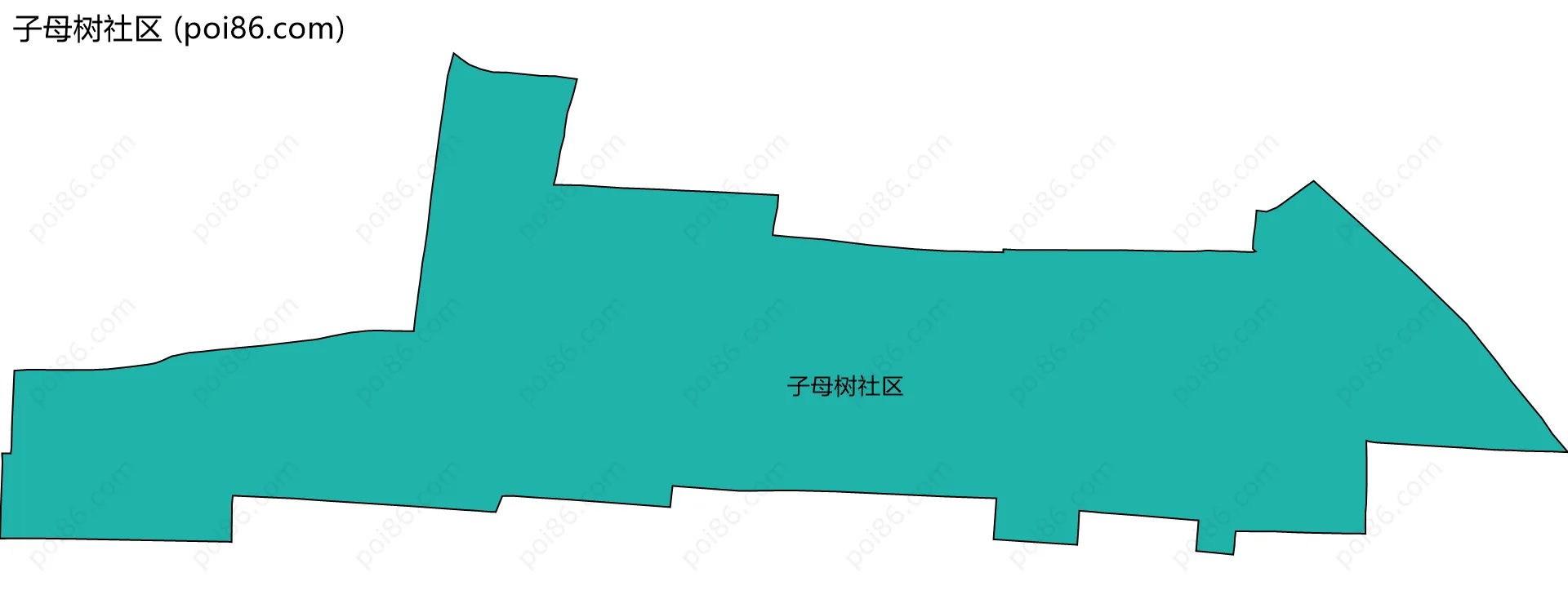 子母树社区边界地图