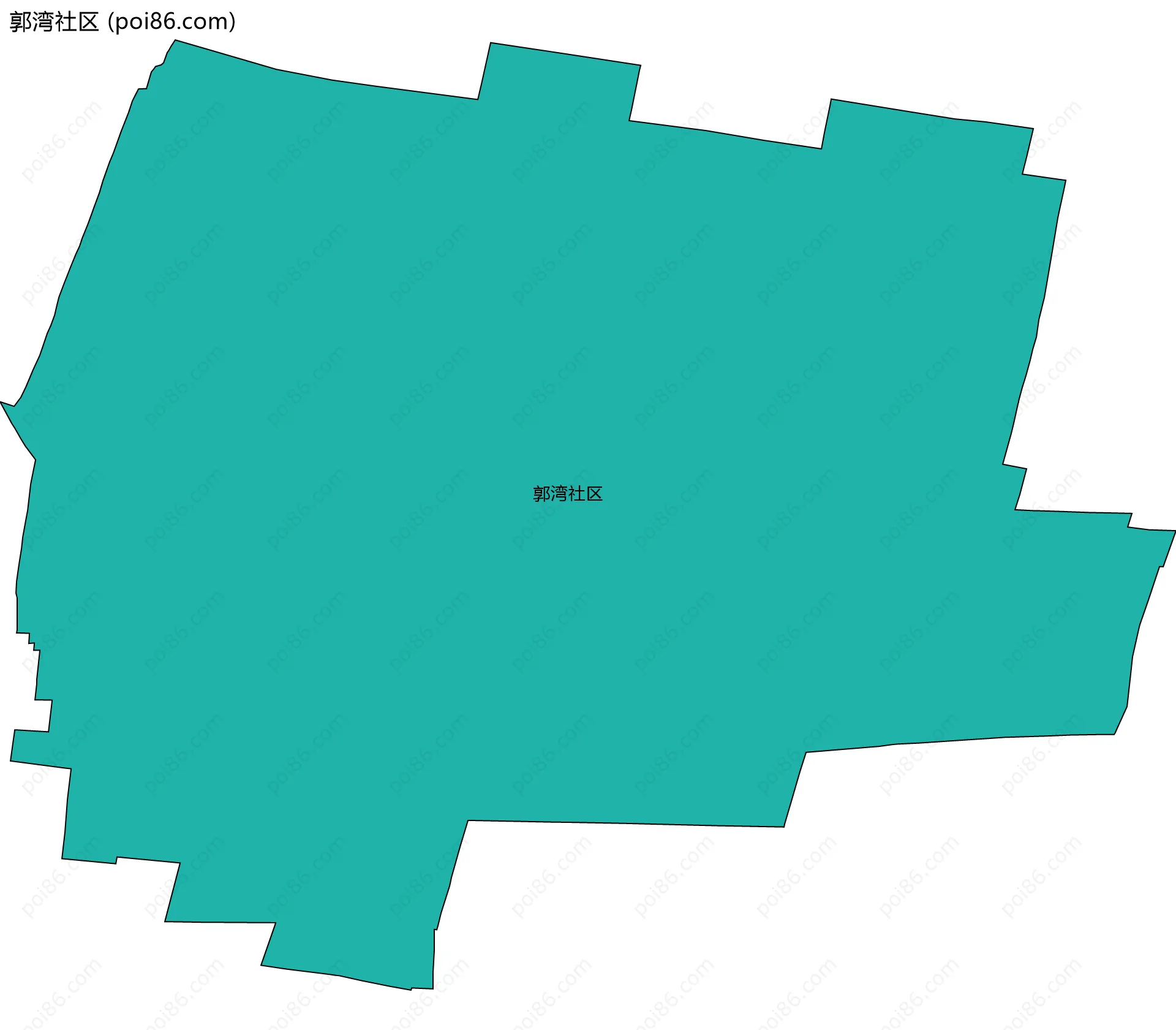 郭湾社区边界地图