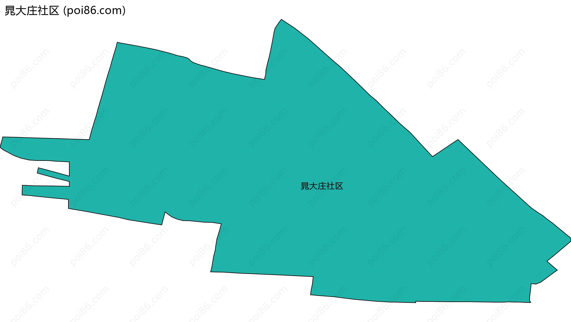 晁大庄社区边界地图