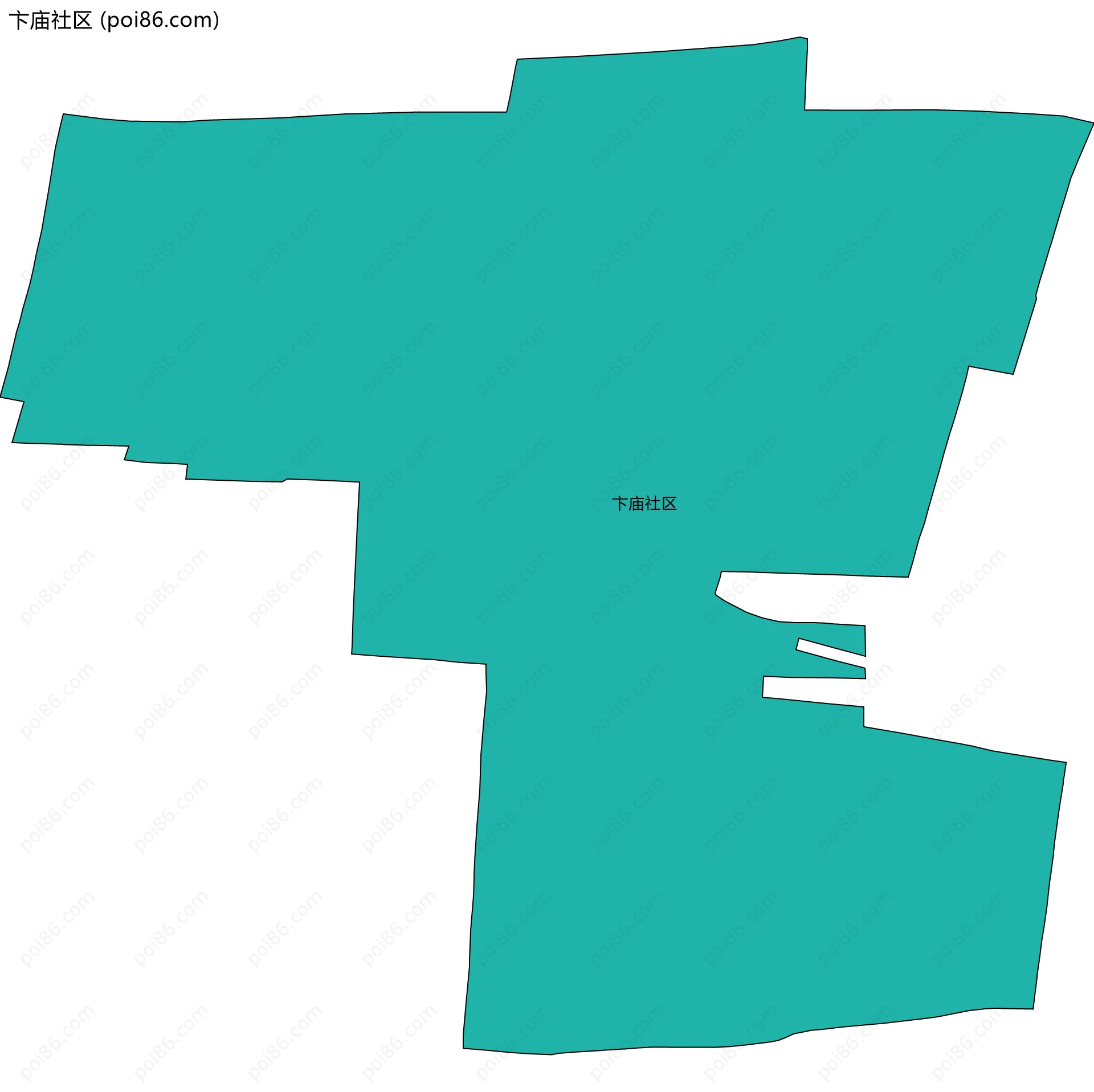 卞庙社区边界地图