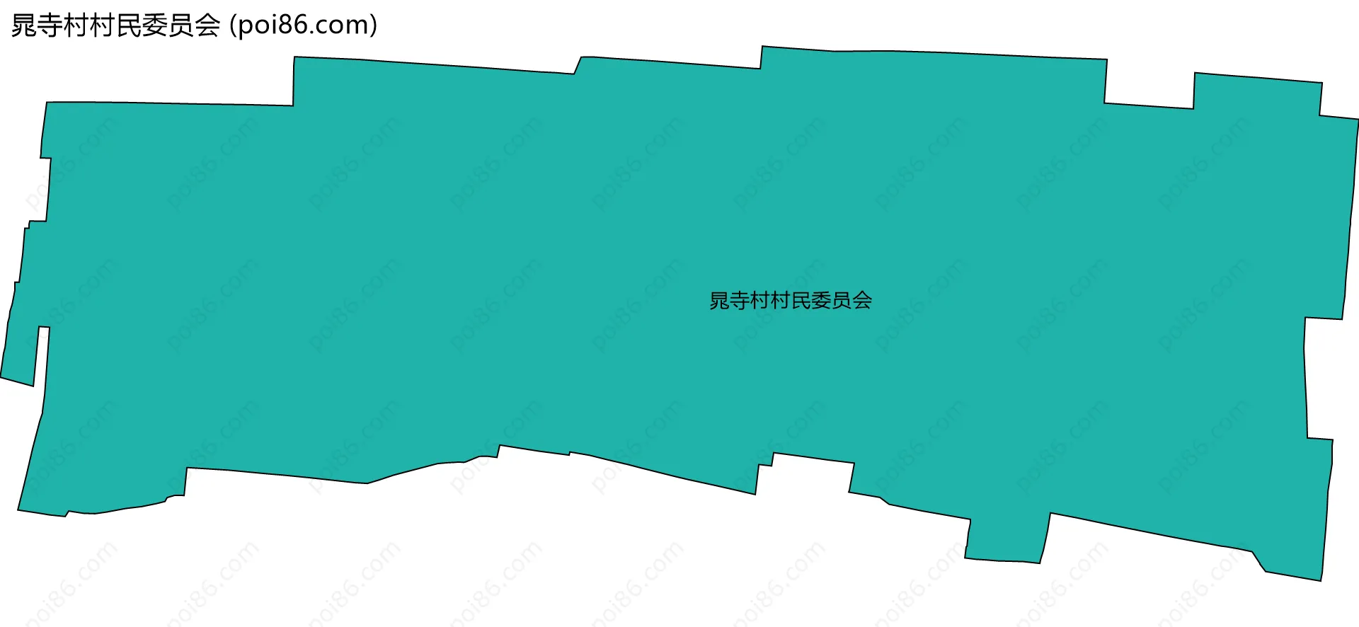晁寺村村民委员会边界地图