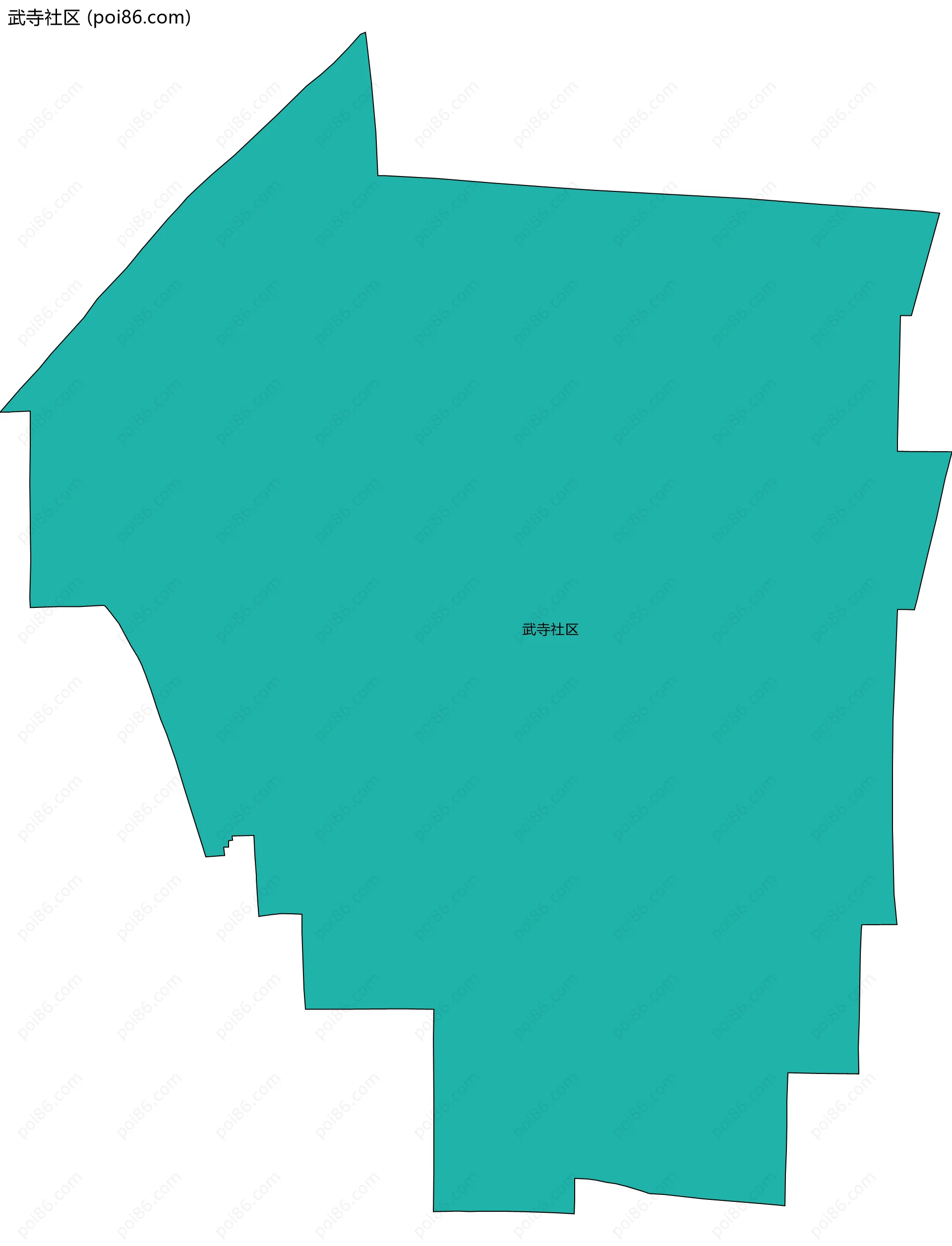 武寺社区边界地图