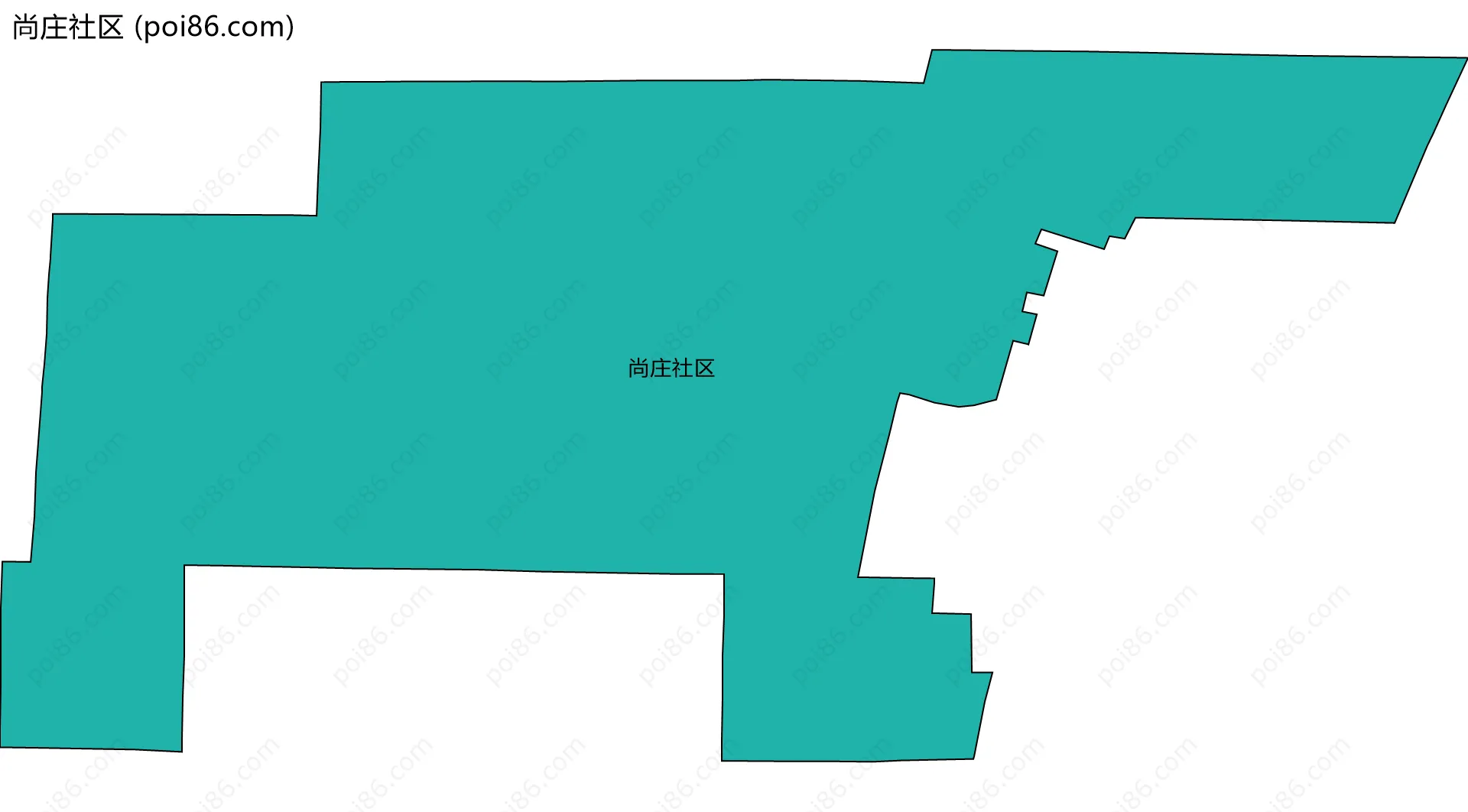 尚庄社区边界地图