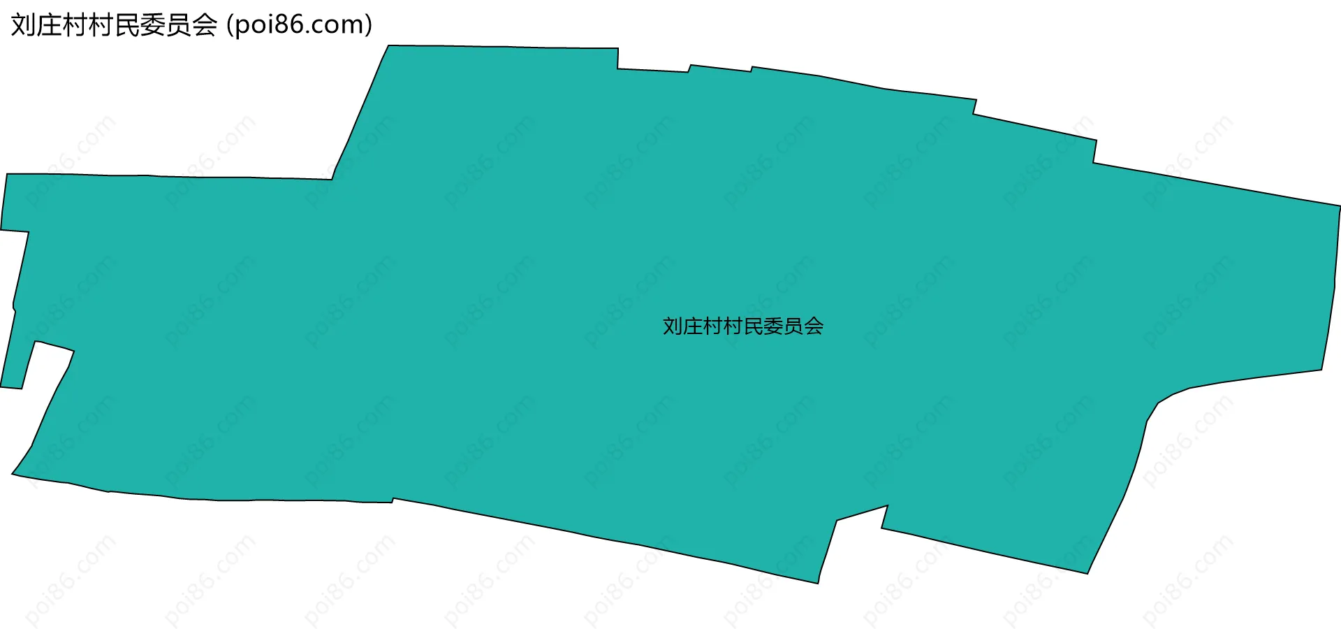 刘庄村村民委员会边界地图