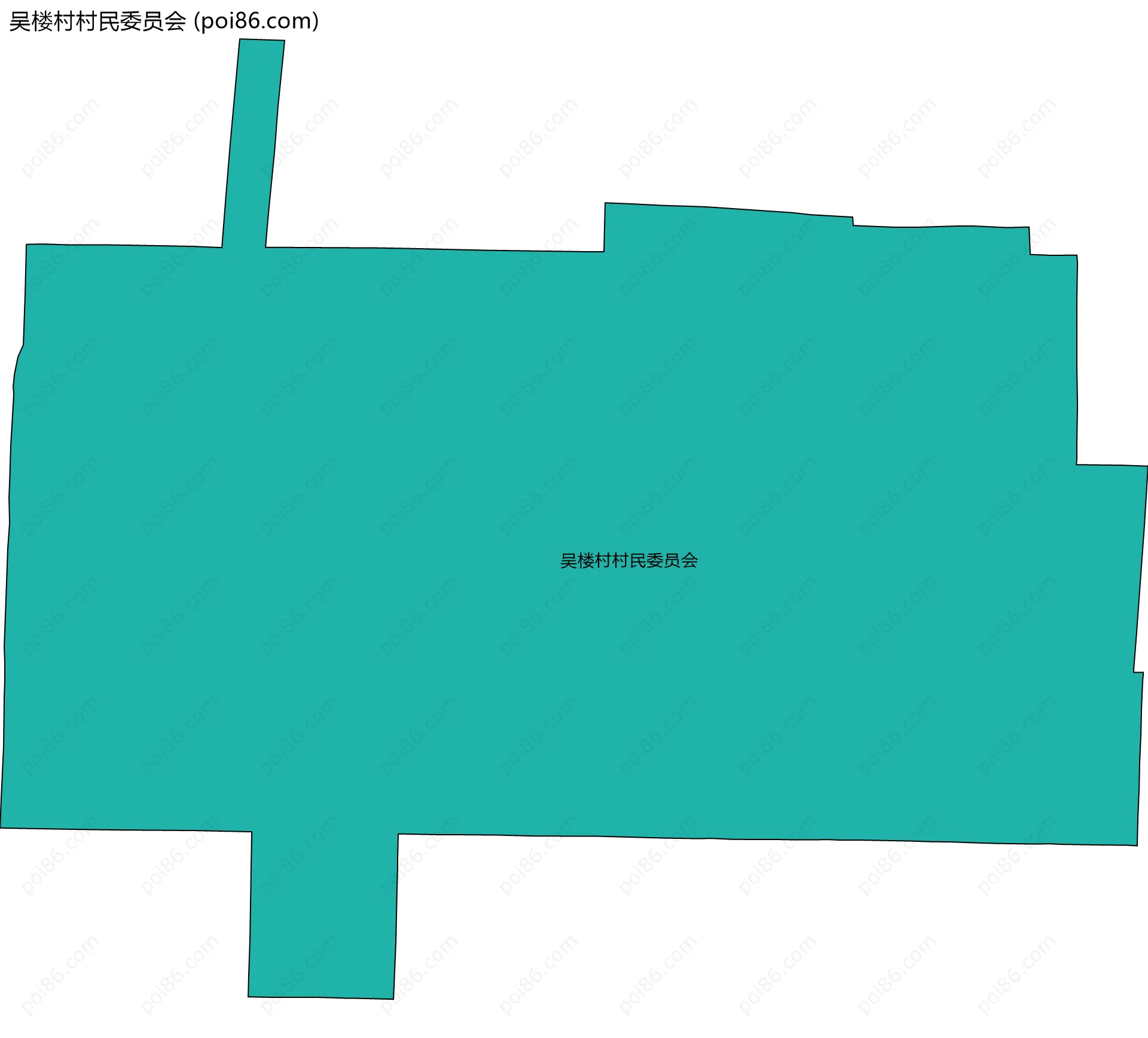 吴楼村村民委员会边界地图