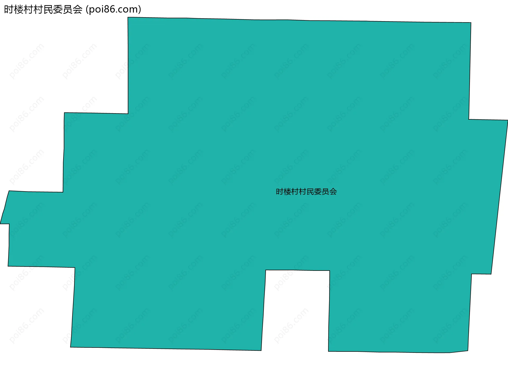 时楼村村民委员会边界地图