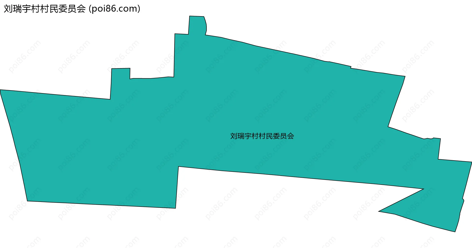 刘瑞宇村村民委员会边界地图