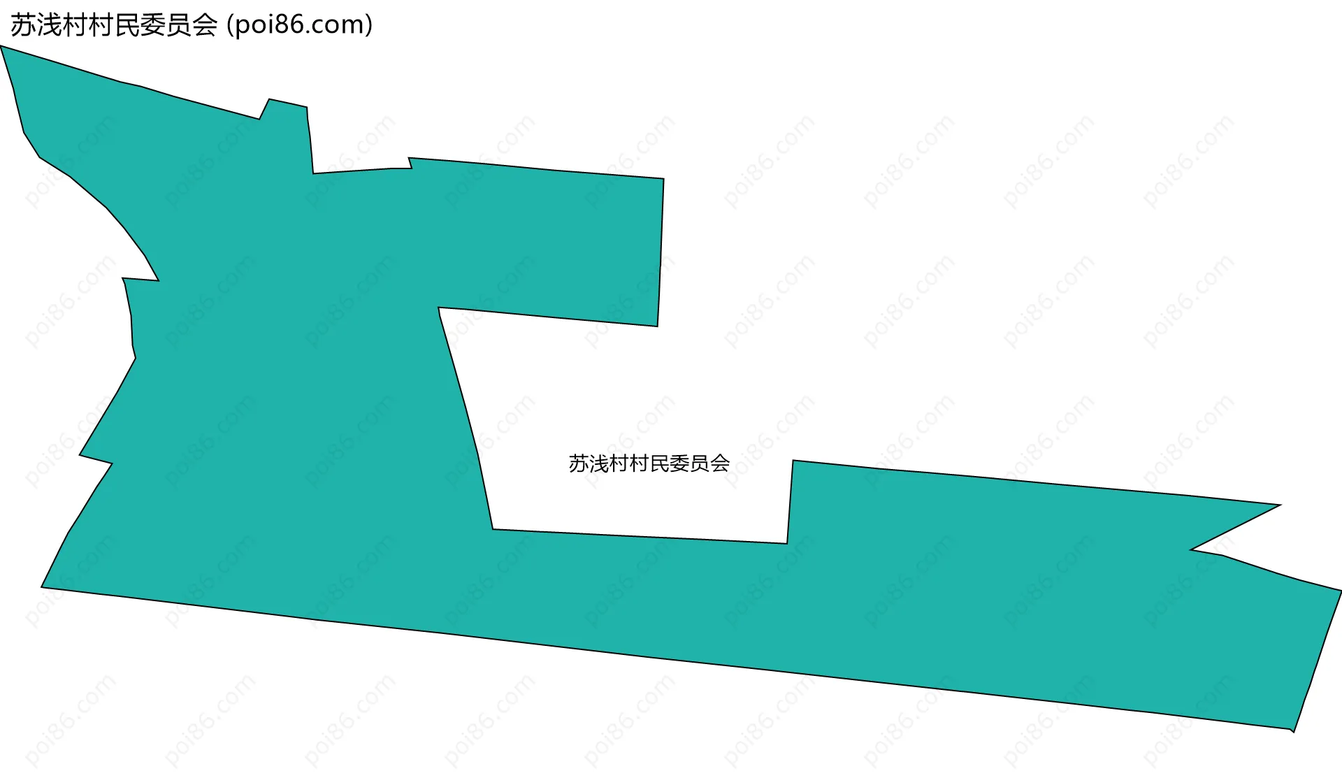 苏浅村村民委员会边界地图