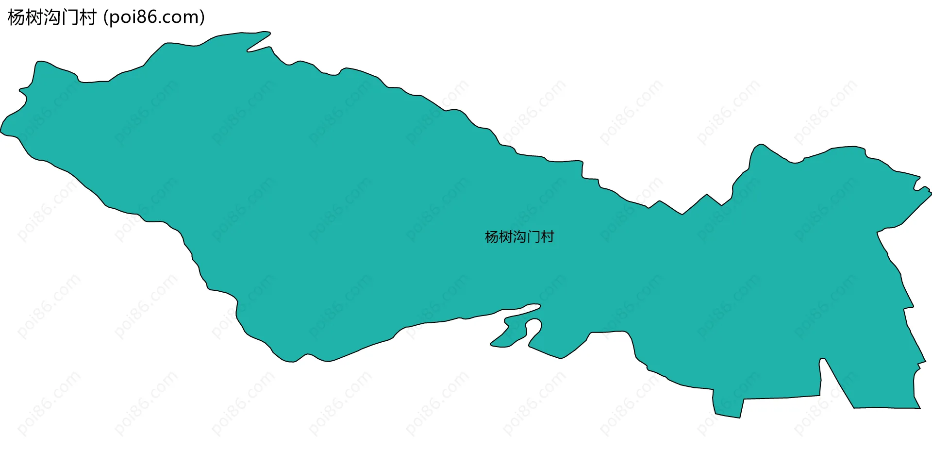 杨树沟门村边界地图