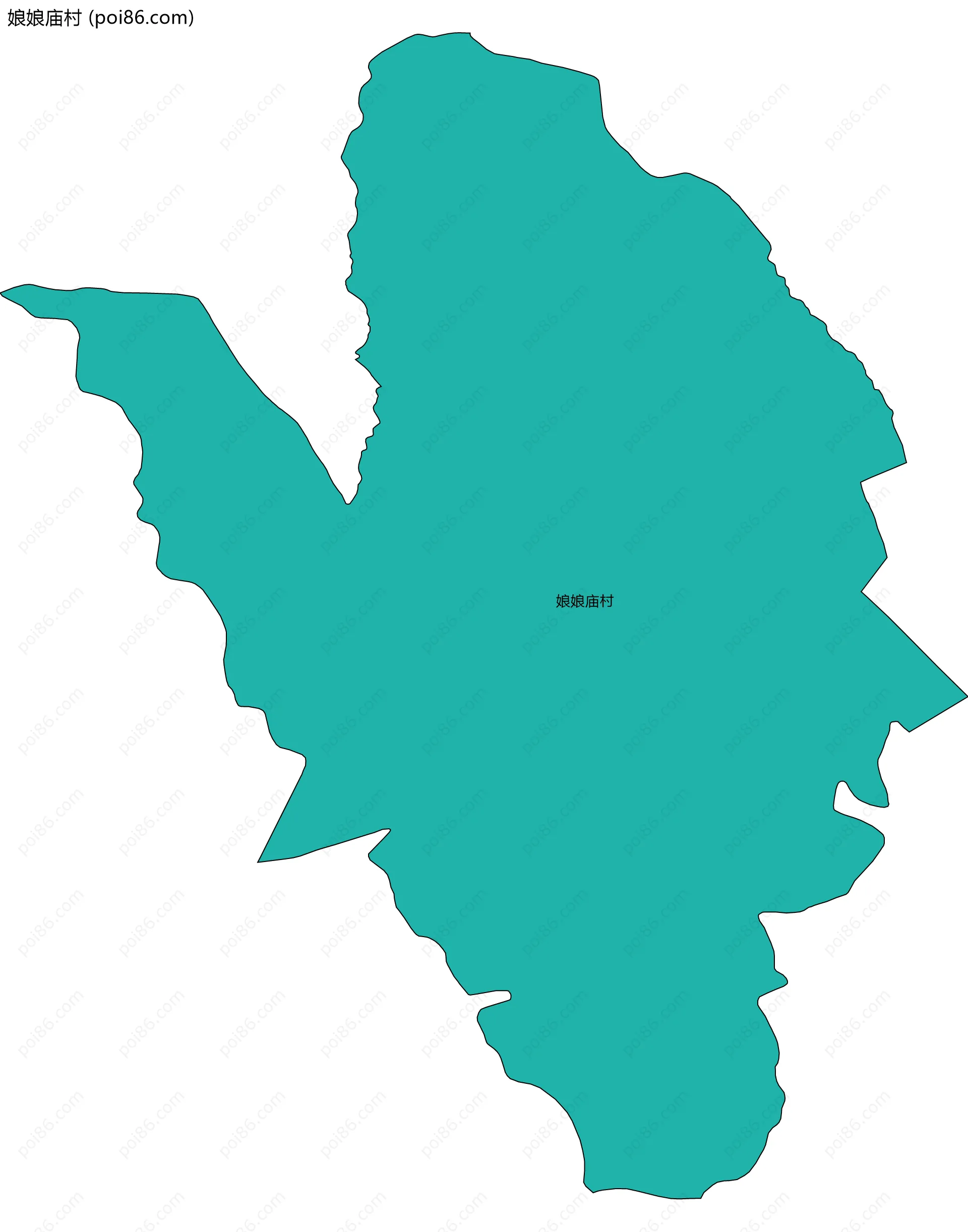 娘娘庙村边界地图