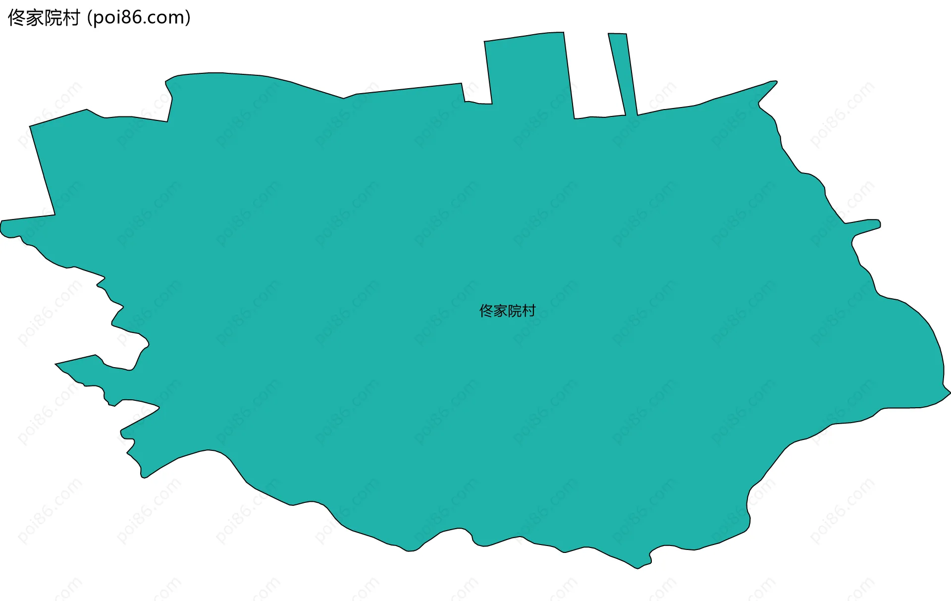 佟家院村边界地图