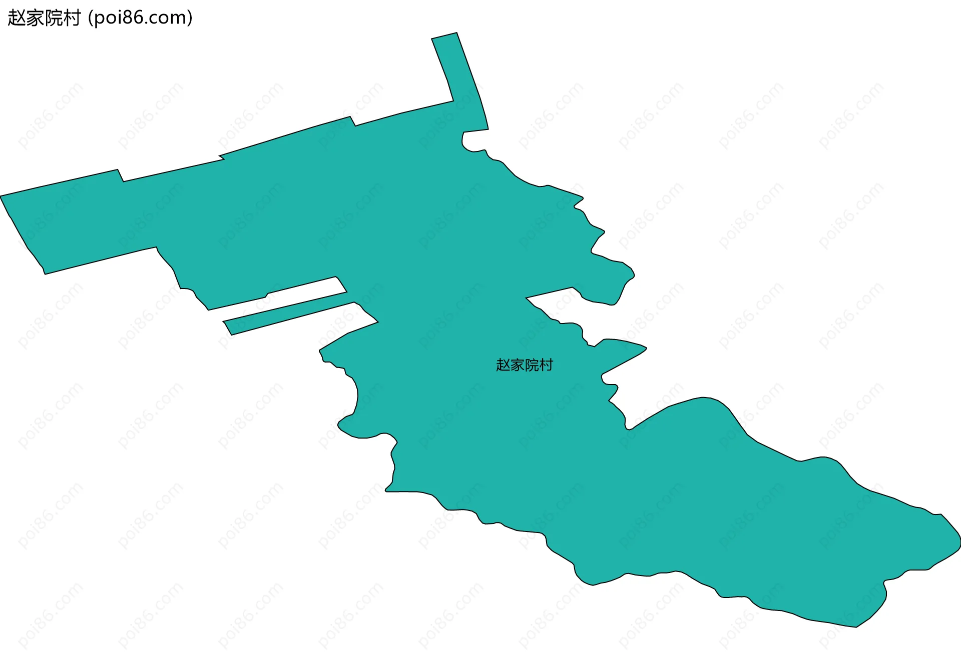 赵家院村边界地图