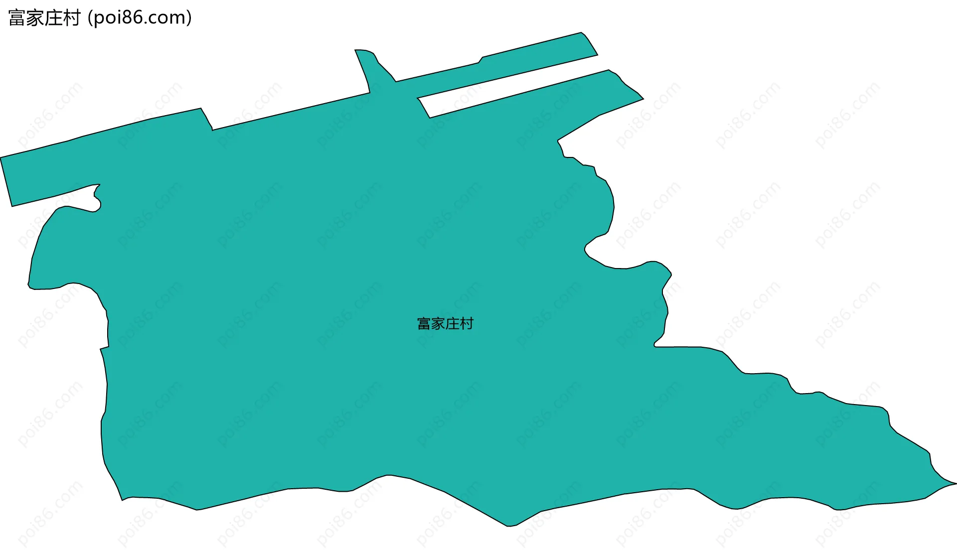 富家庄村边界地图