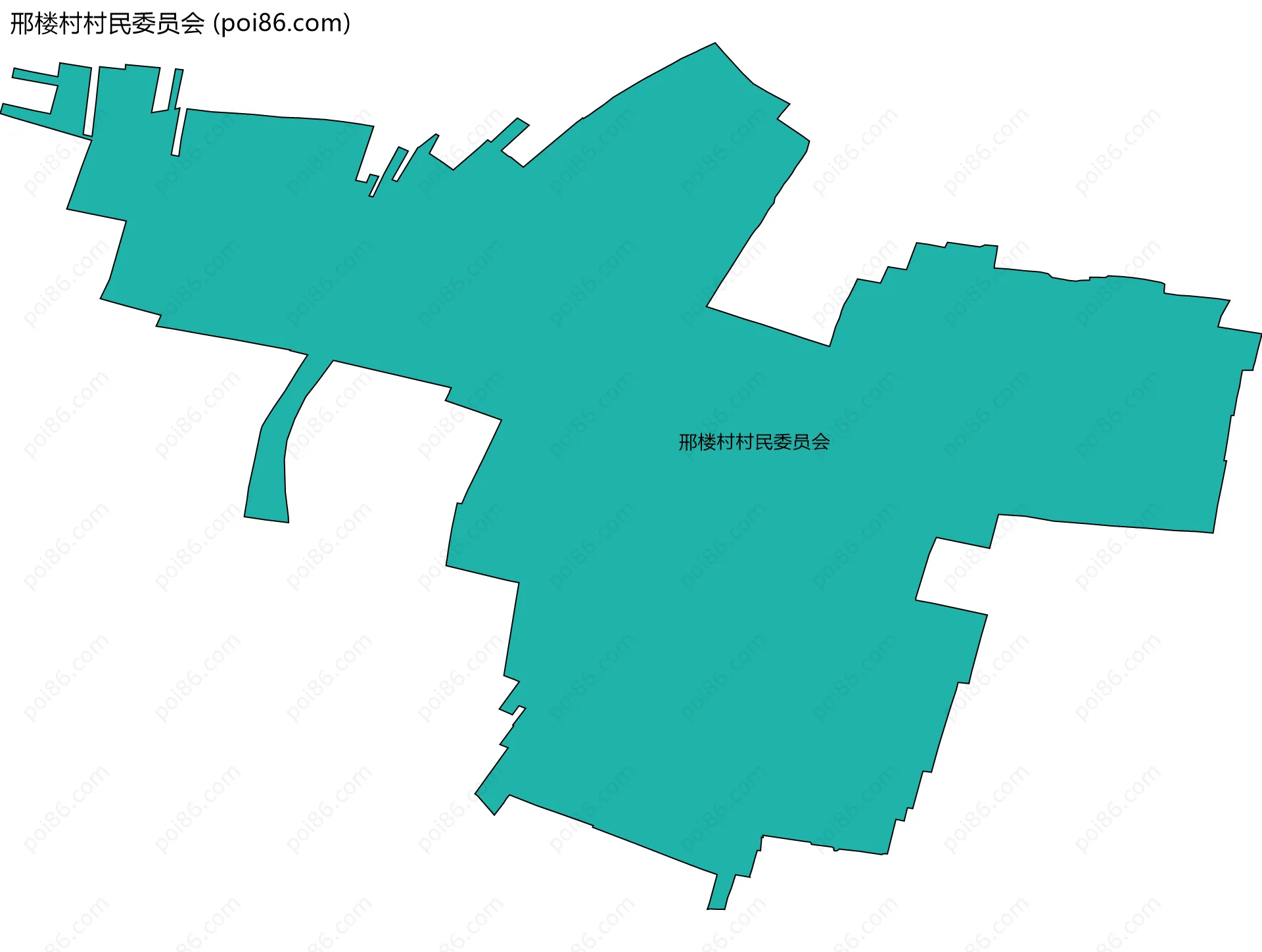 邢楼村村民委员会边界地图