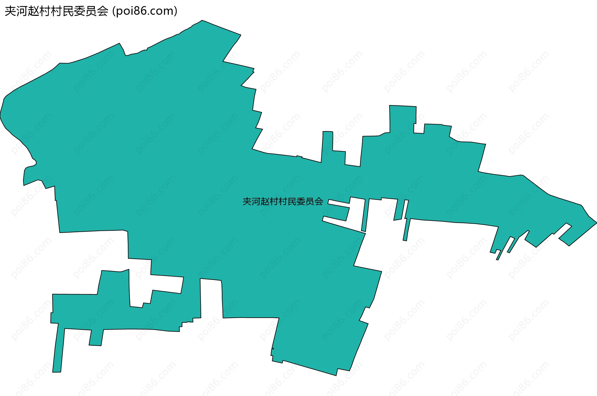 夹河赵村村民委员会边界地图