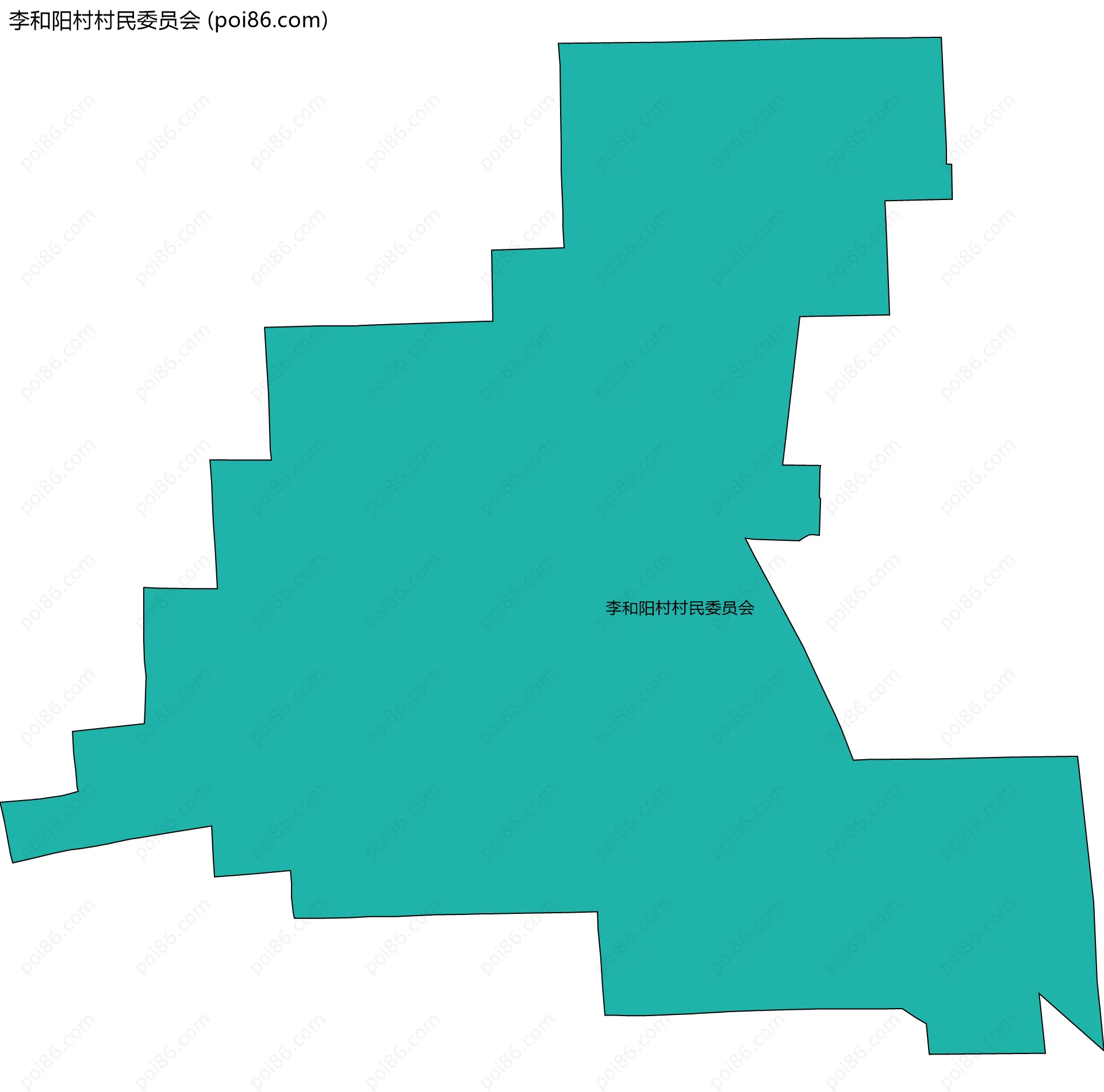 李和阳村村民委员会边界地图
