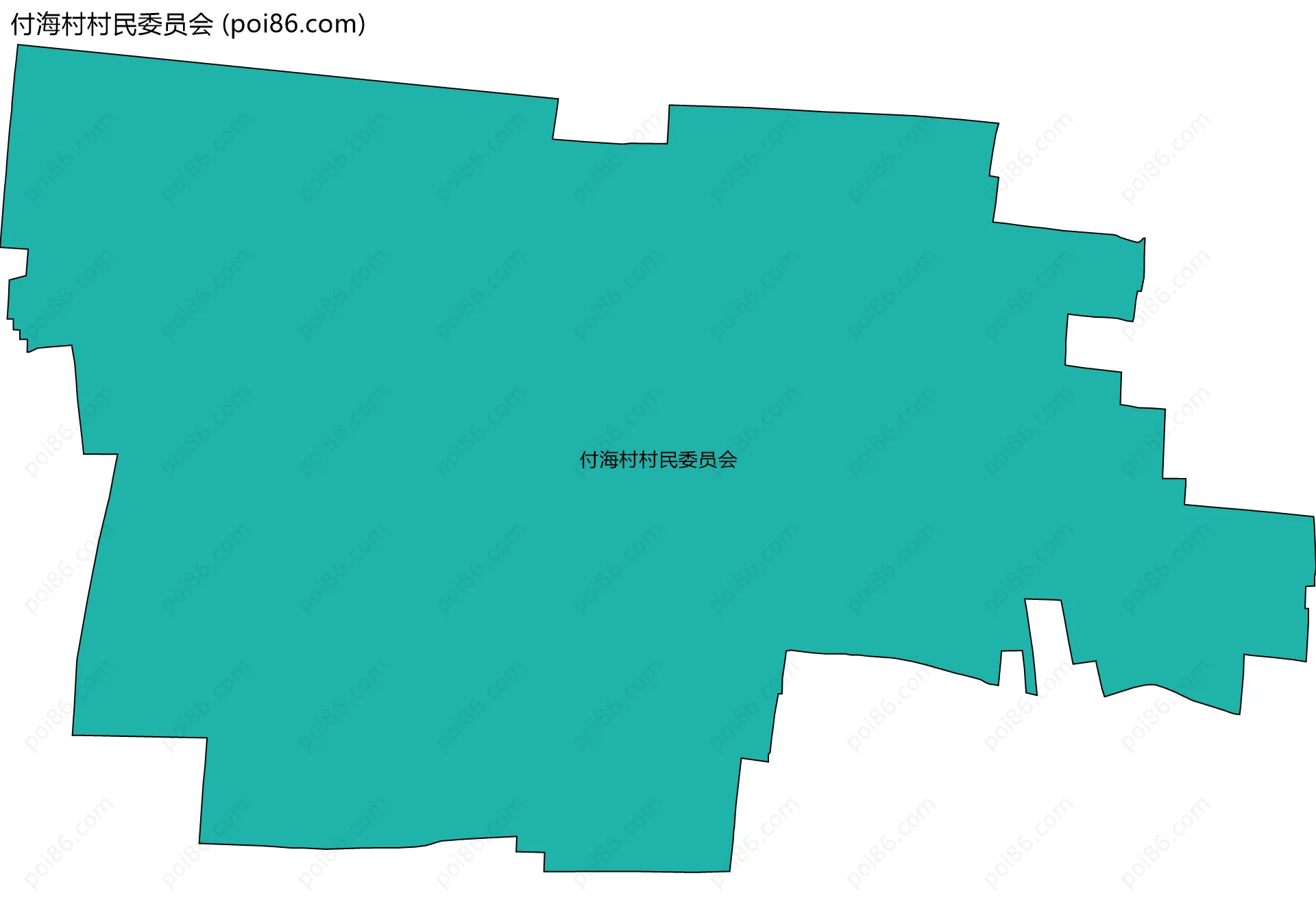 付海村村民委员会边界地图