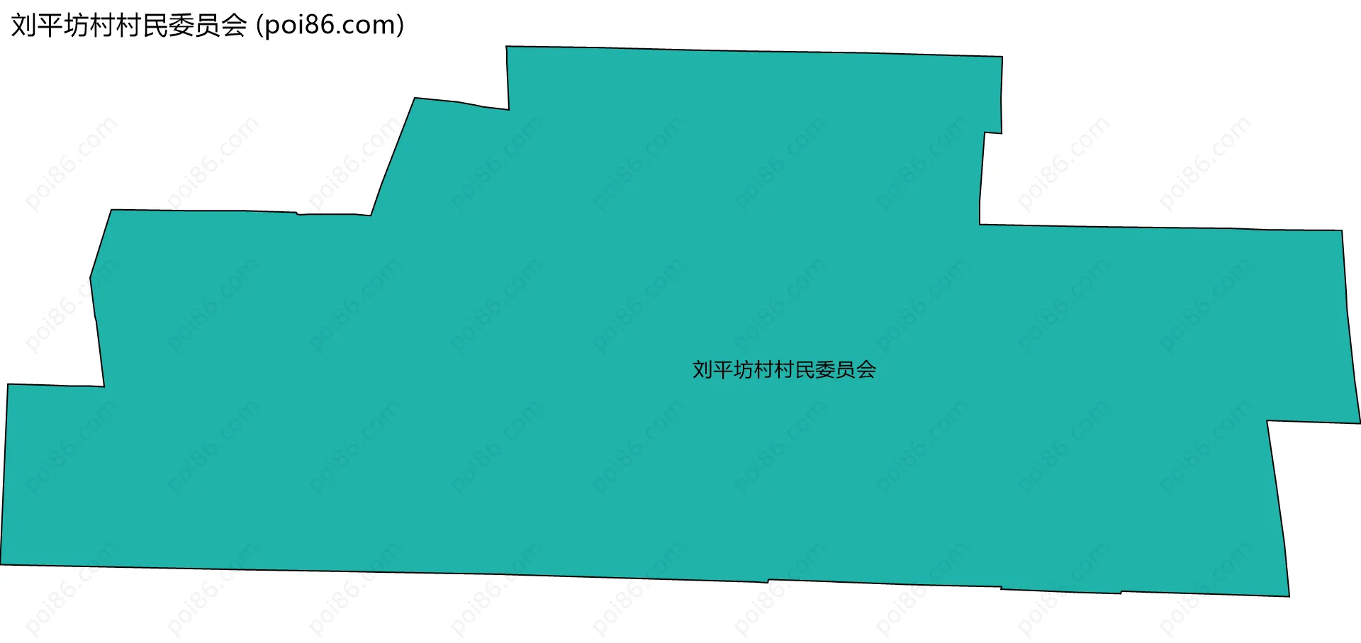 刘平坊村村民委员会边界地图