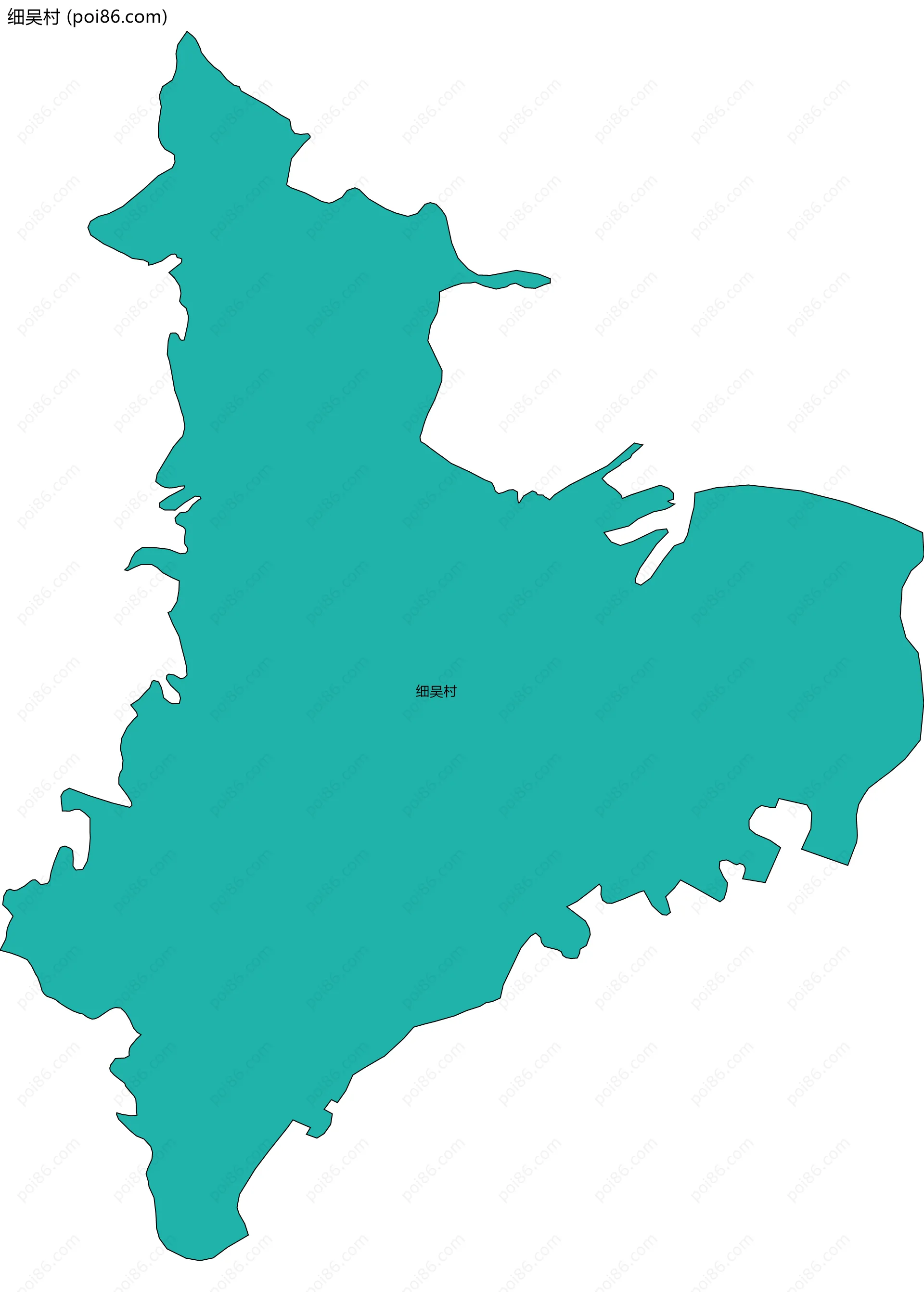 细吴村边界地图