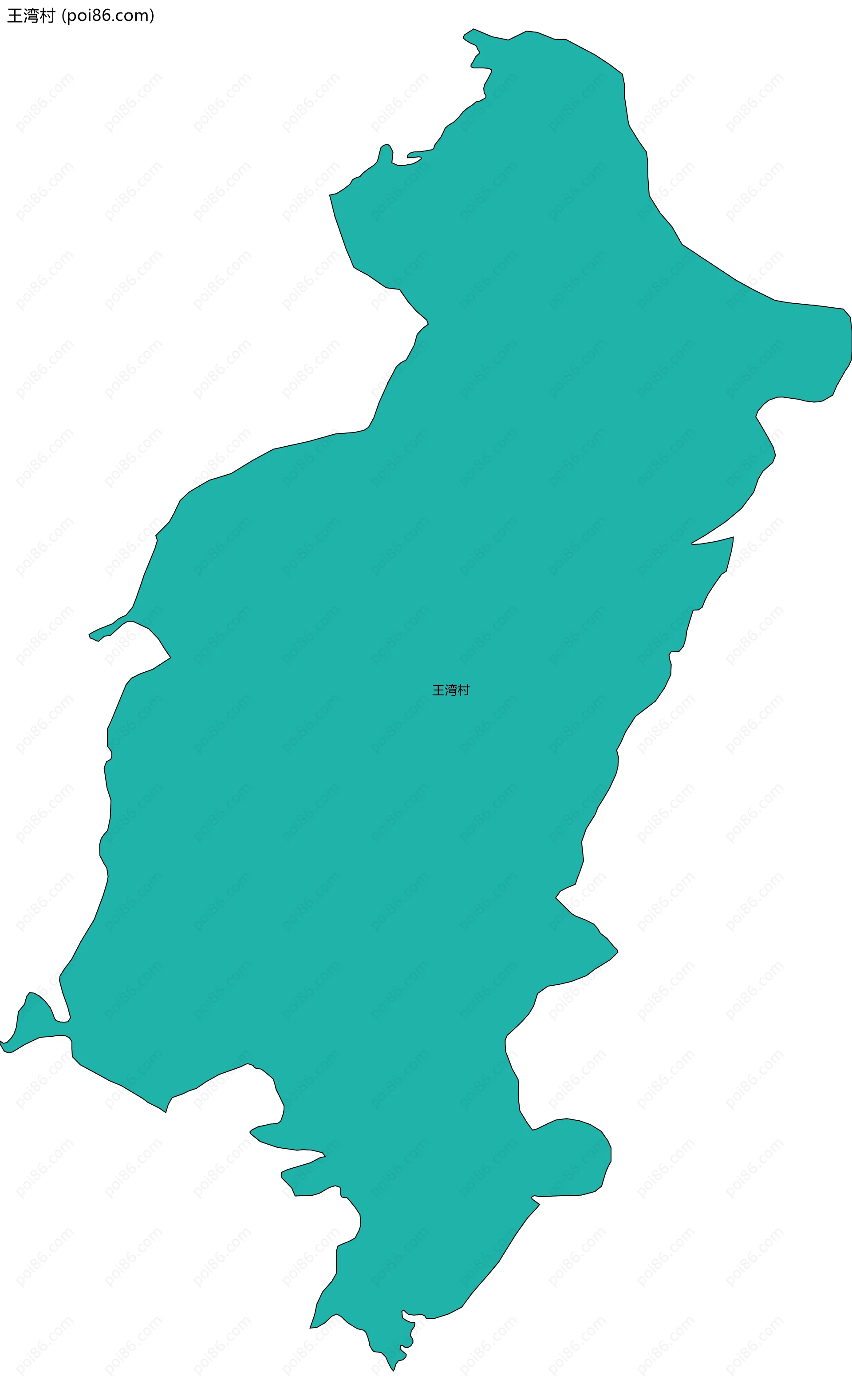 王湾村边界地图