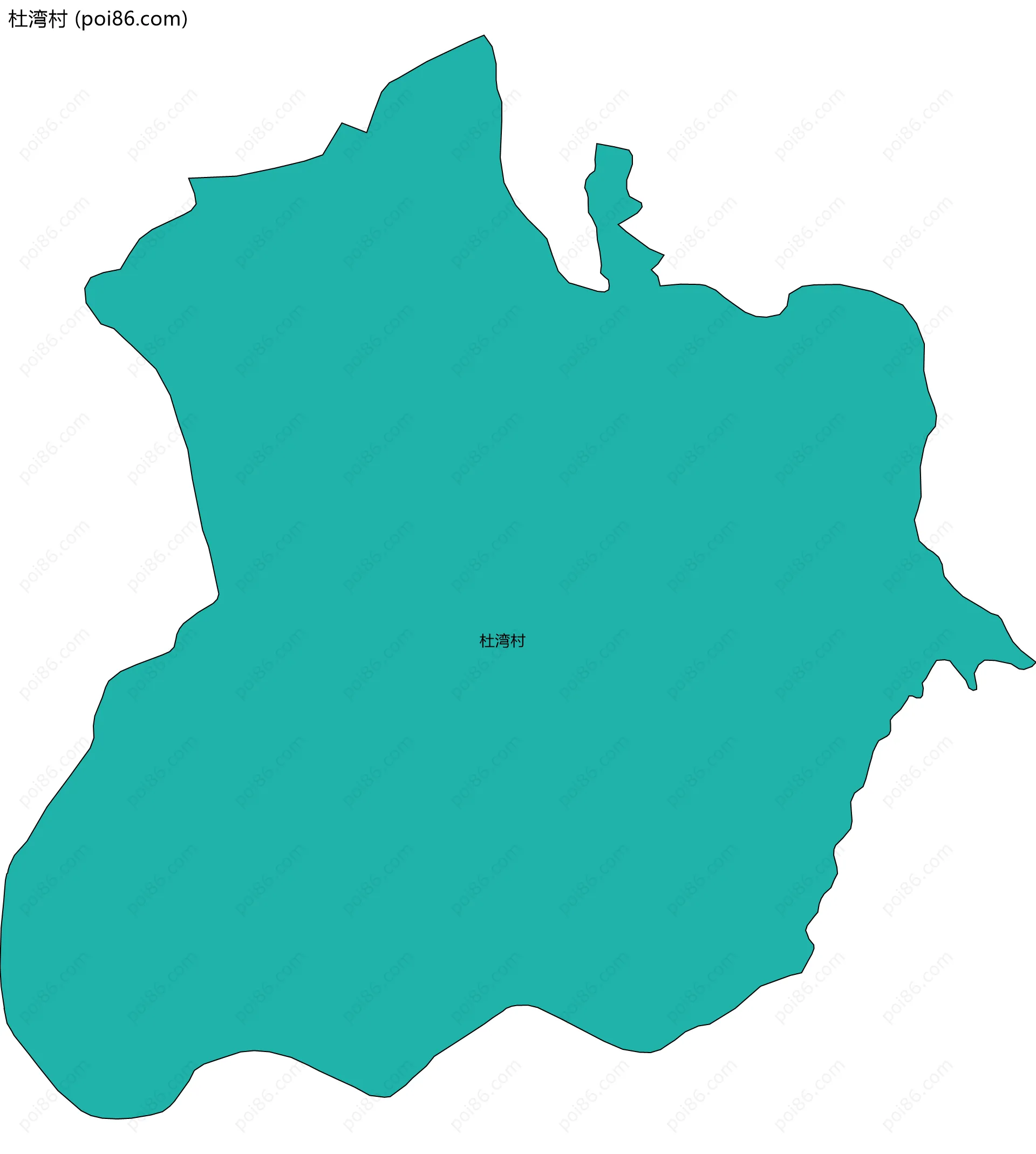 杜湾村边界地图