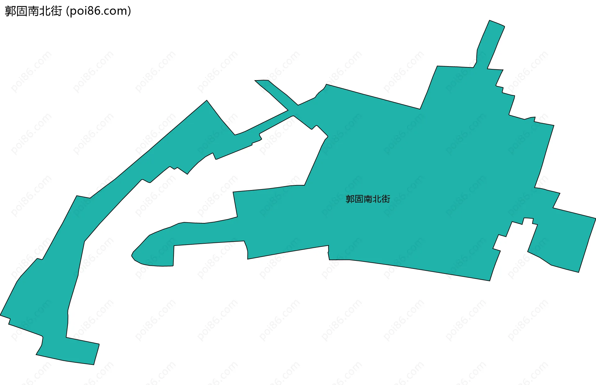 郭固南北街边界地图