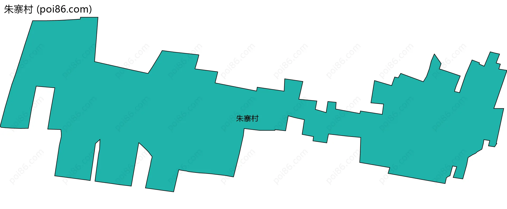 朱寨村边界地图
