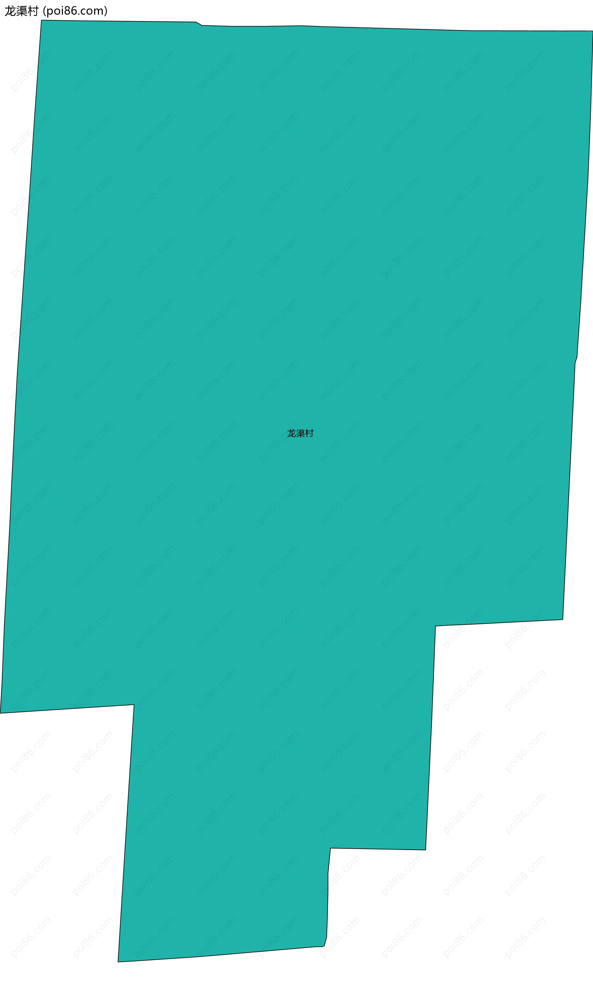 龙渠村边界地图