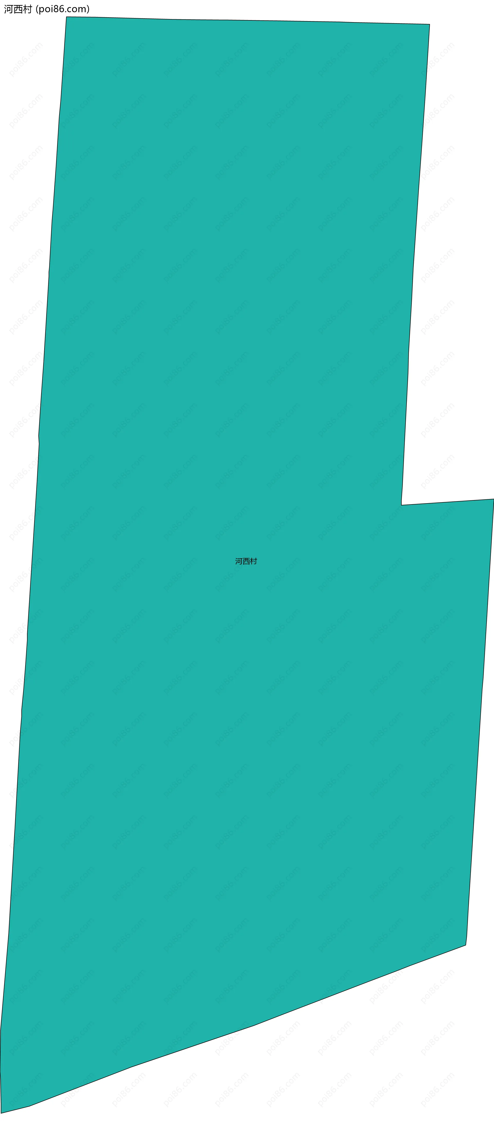 河西村边界地图