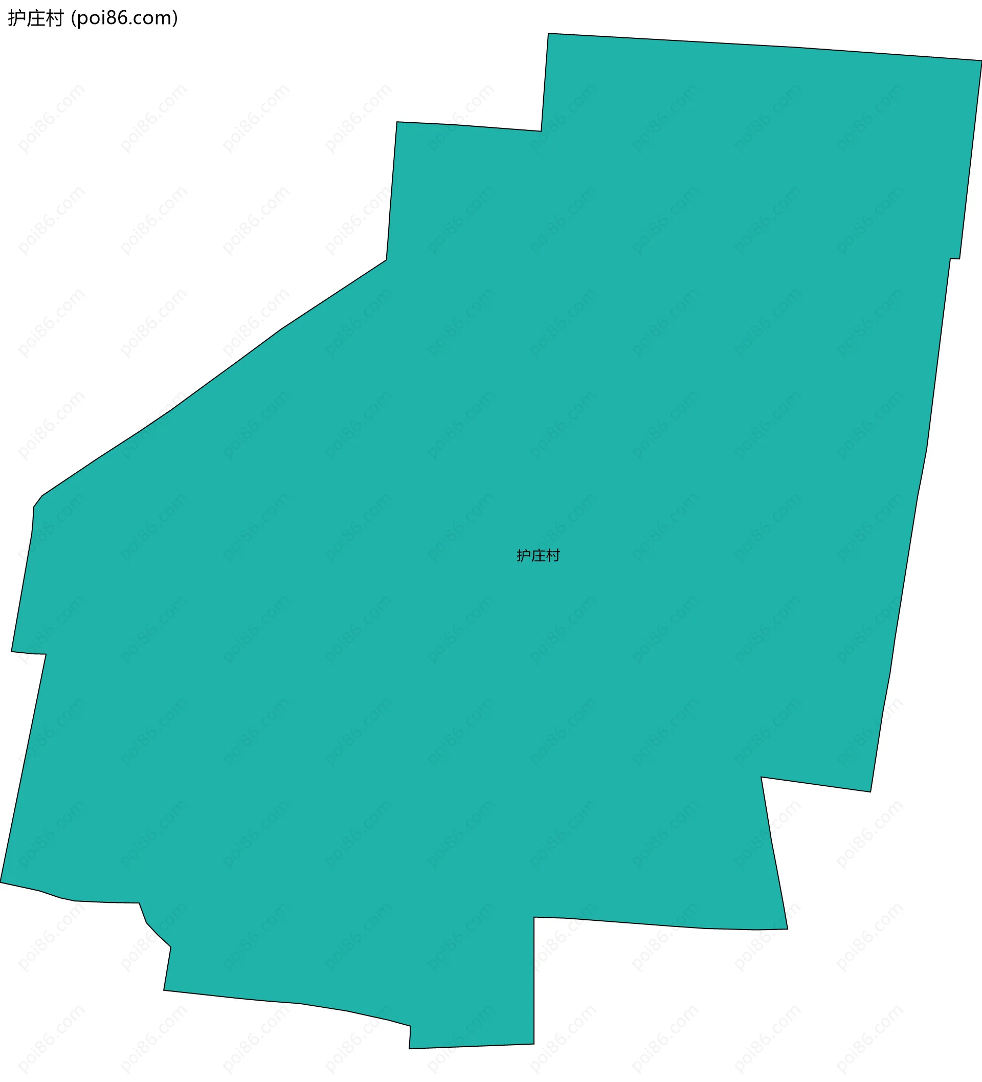 护庄村边界地图