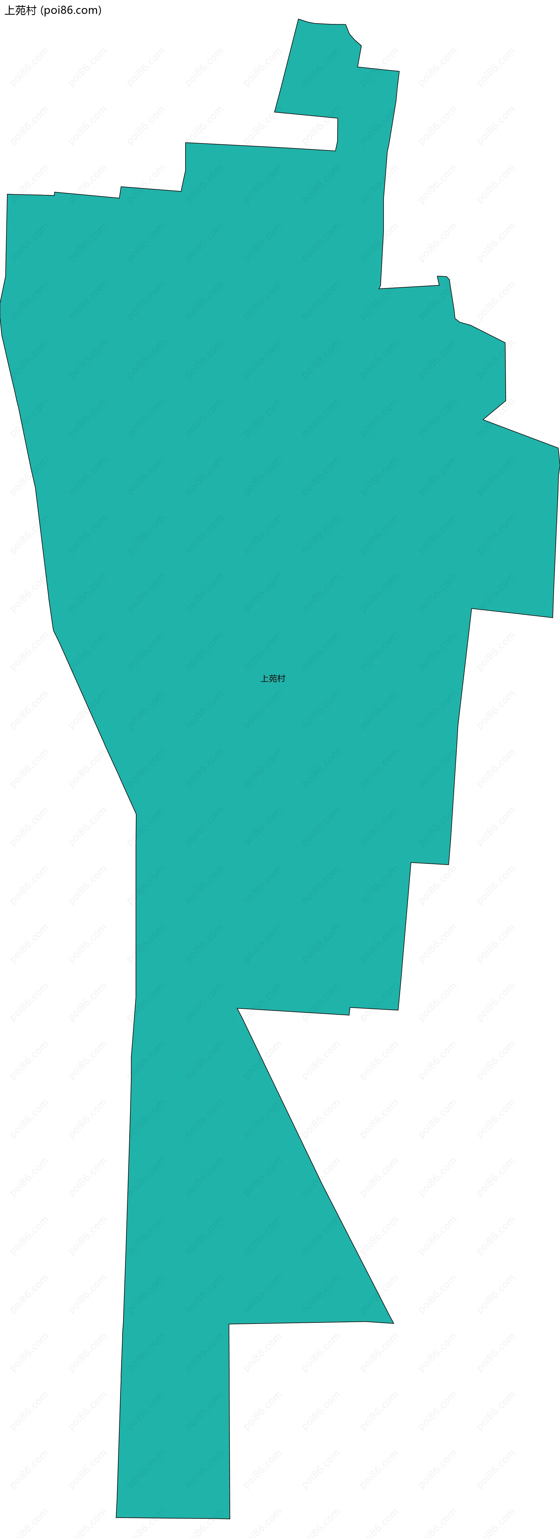 上苑村边界地图