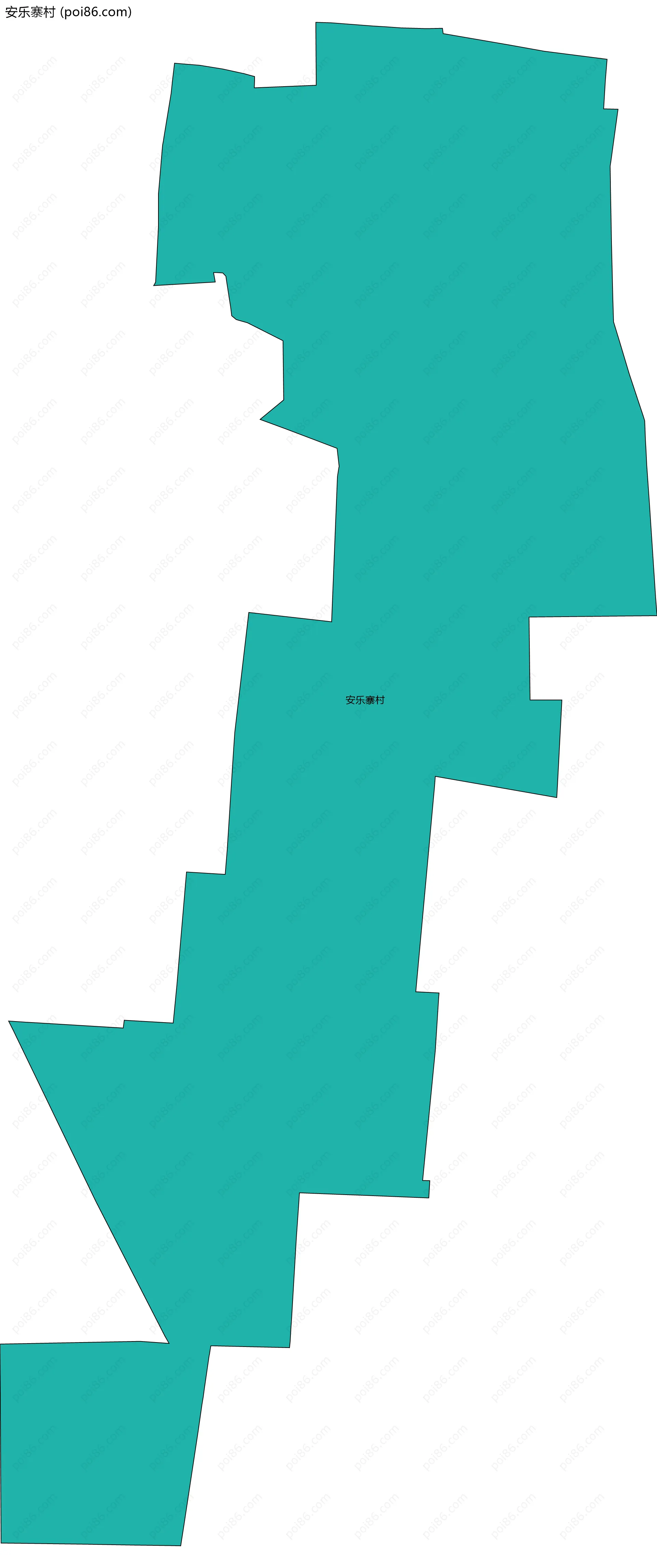 安乐寨村边界地图