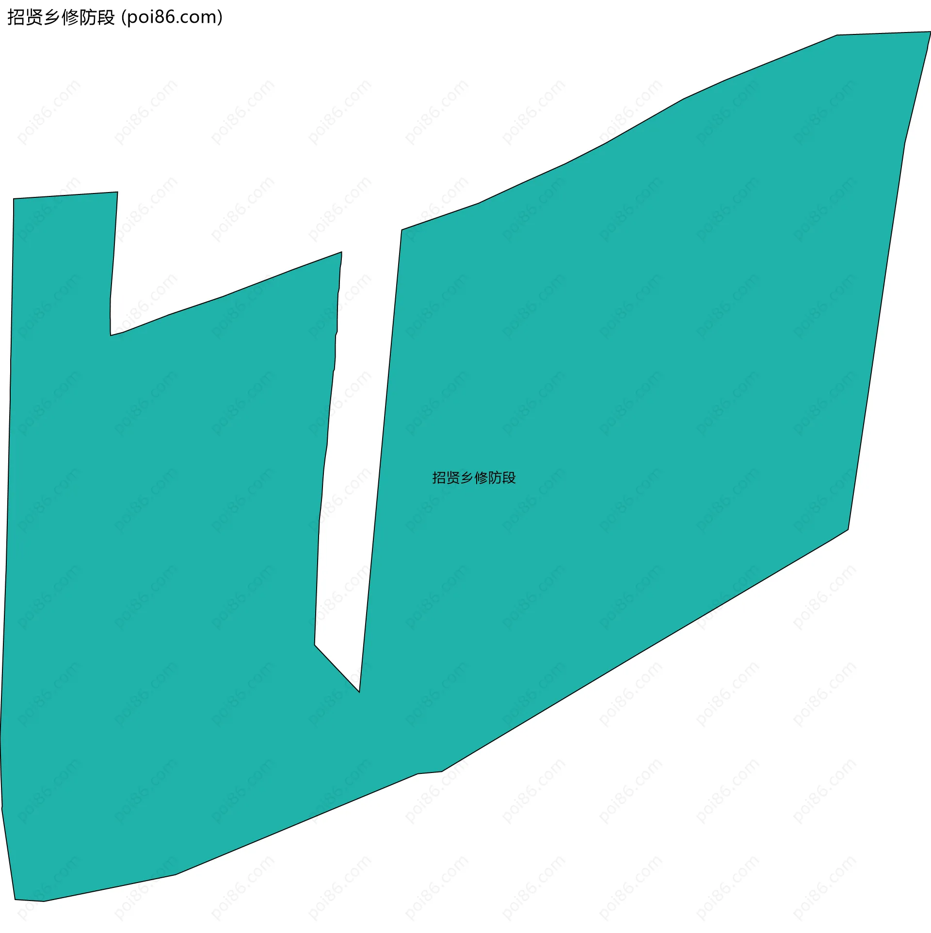 招贤乡修防段边界地图