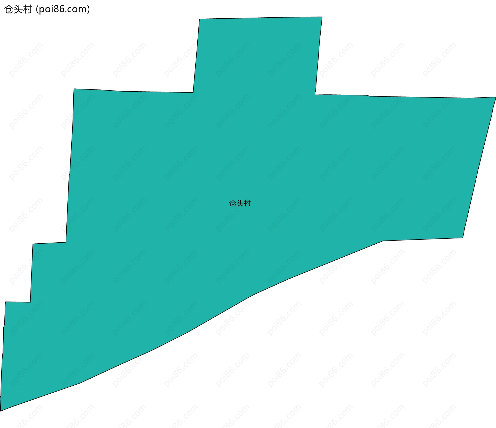 仓头村边界地图