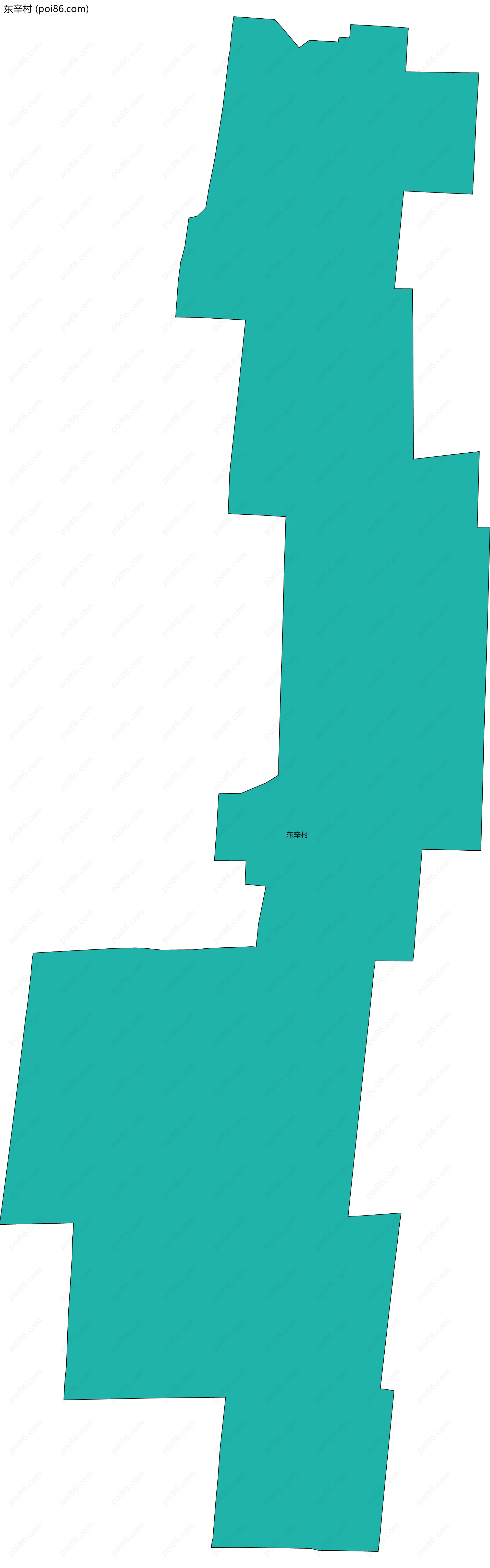 东辛村边界地图