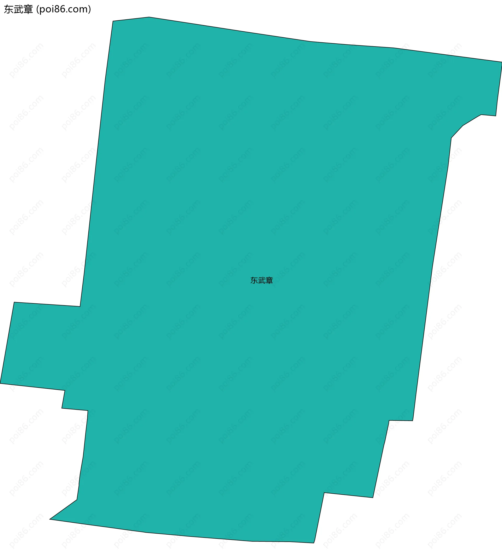 东武章边界地图