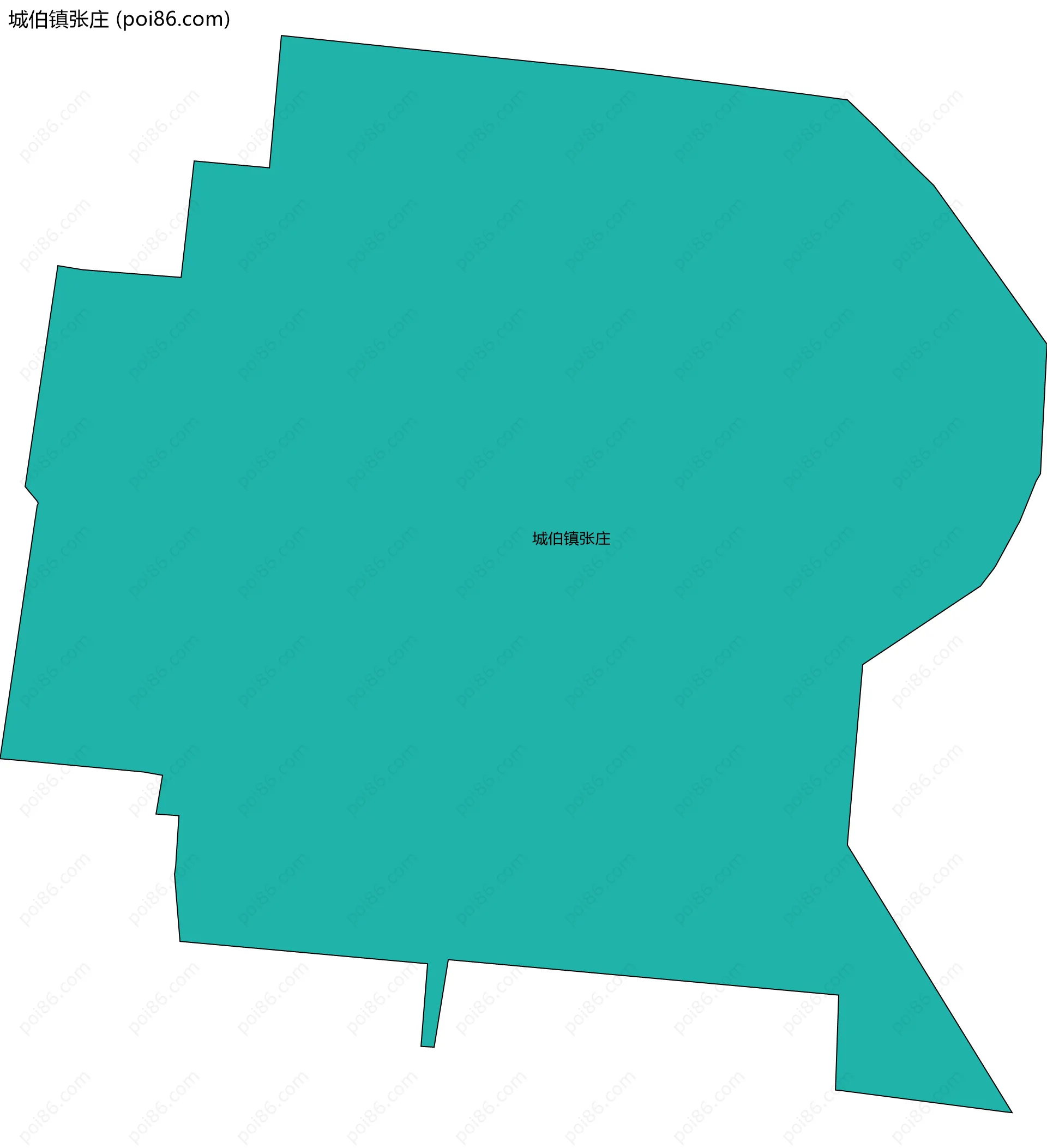 城伯镇张庄边界地图