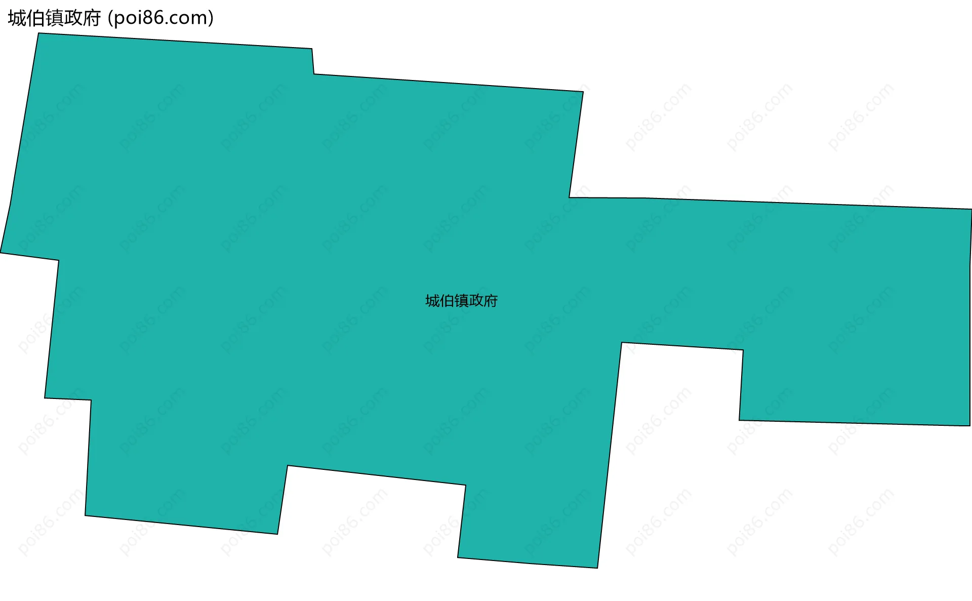 城伯镇政府边界地图