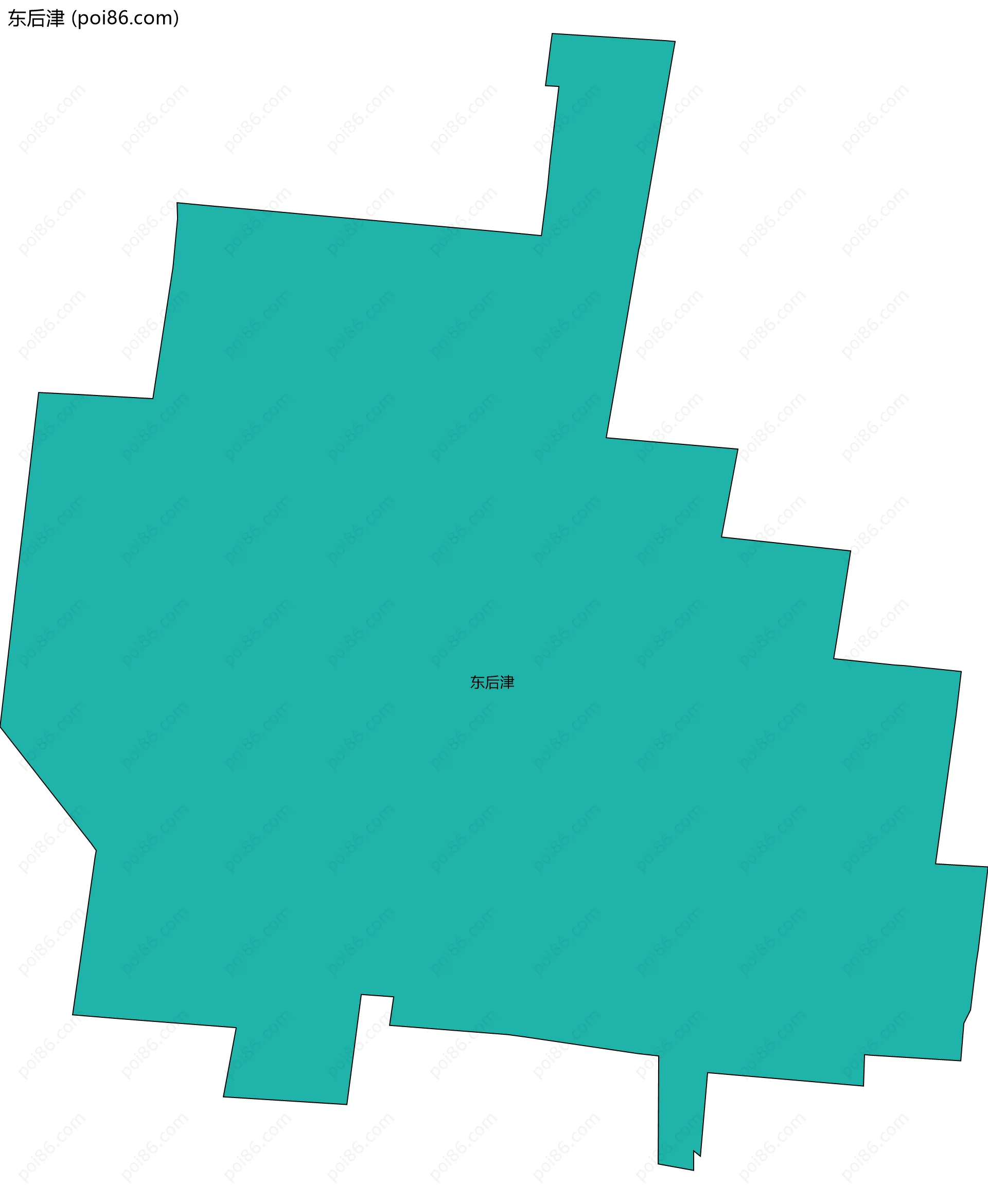 东后津边界地图