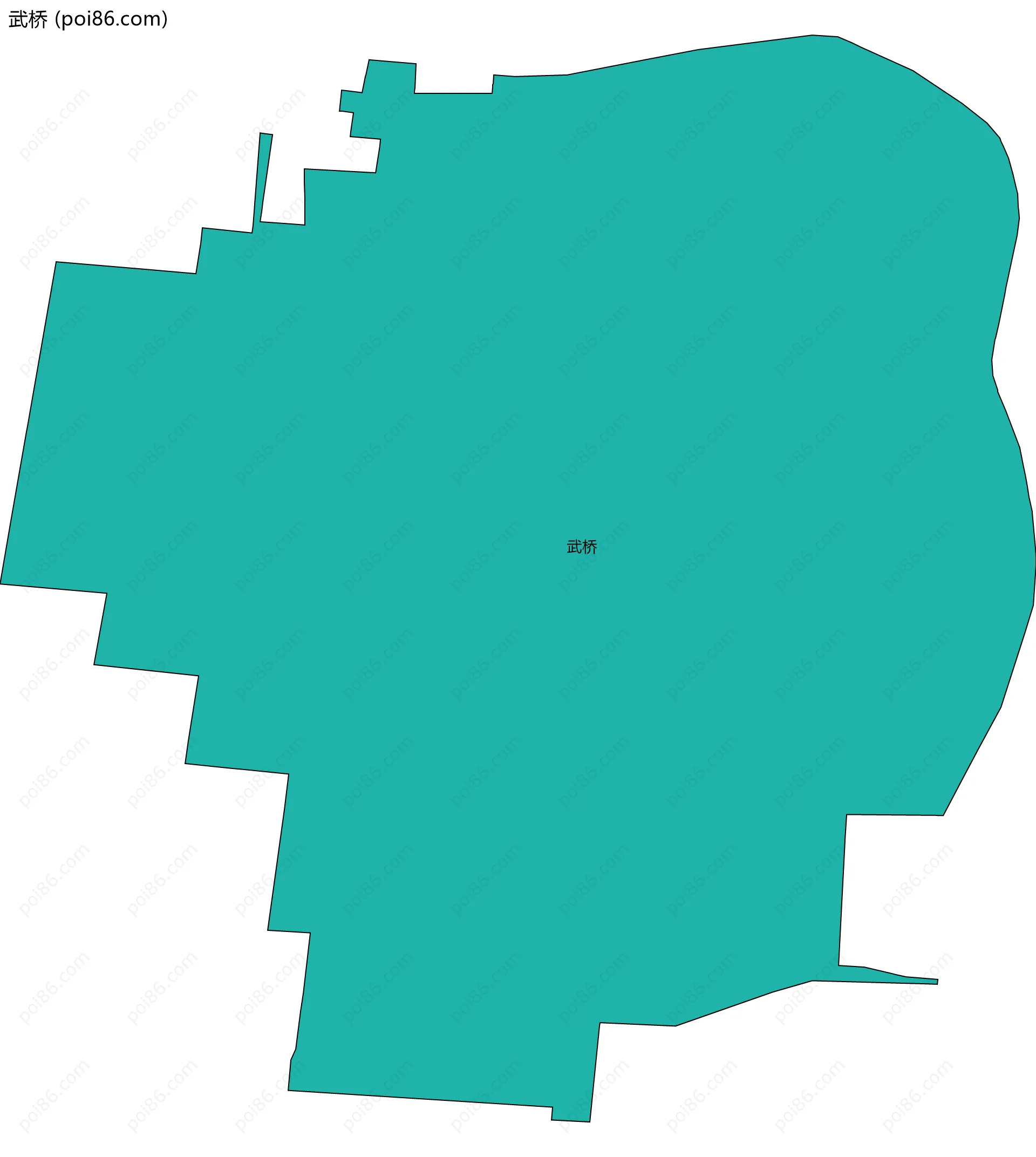 武桥边界地图