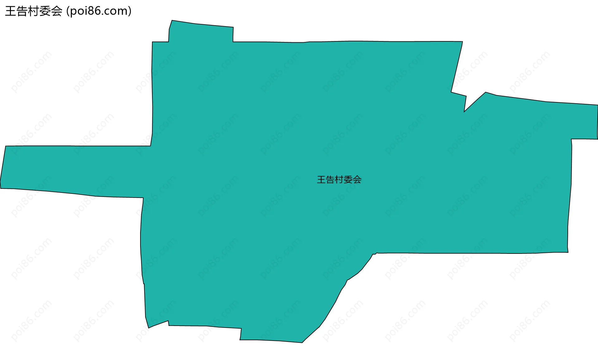 王告村委会边界地图