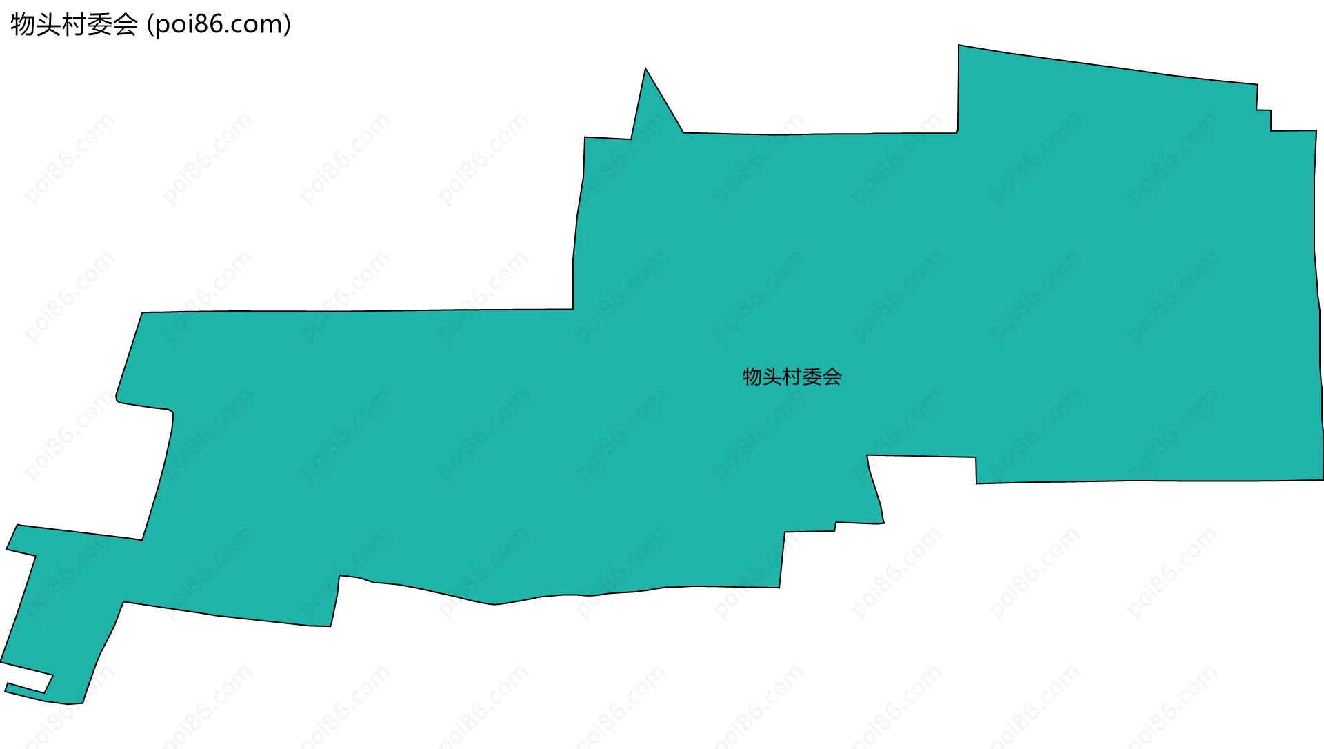 物头村委会边界地图