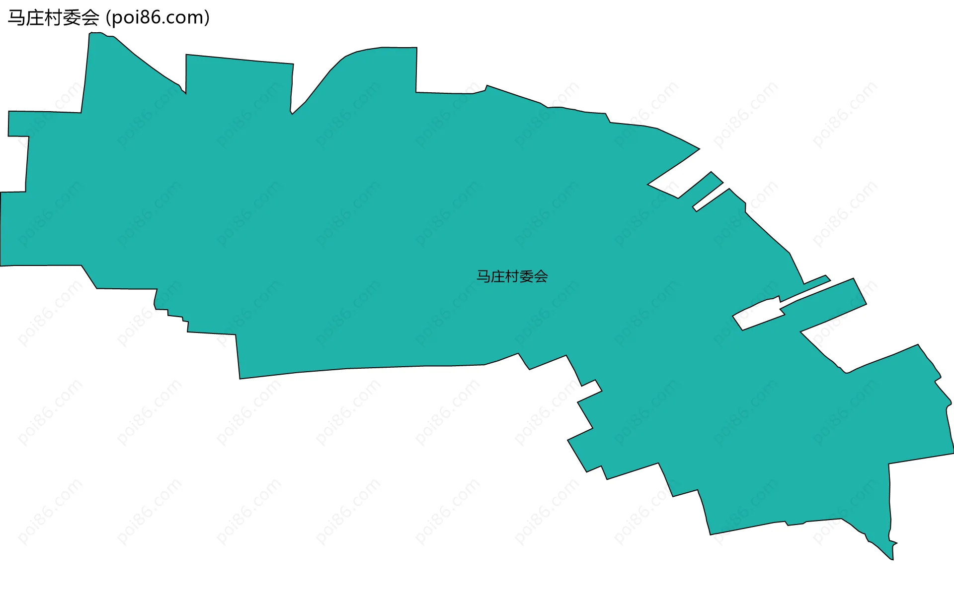 马庄村委会边界地图