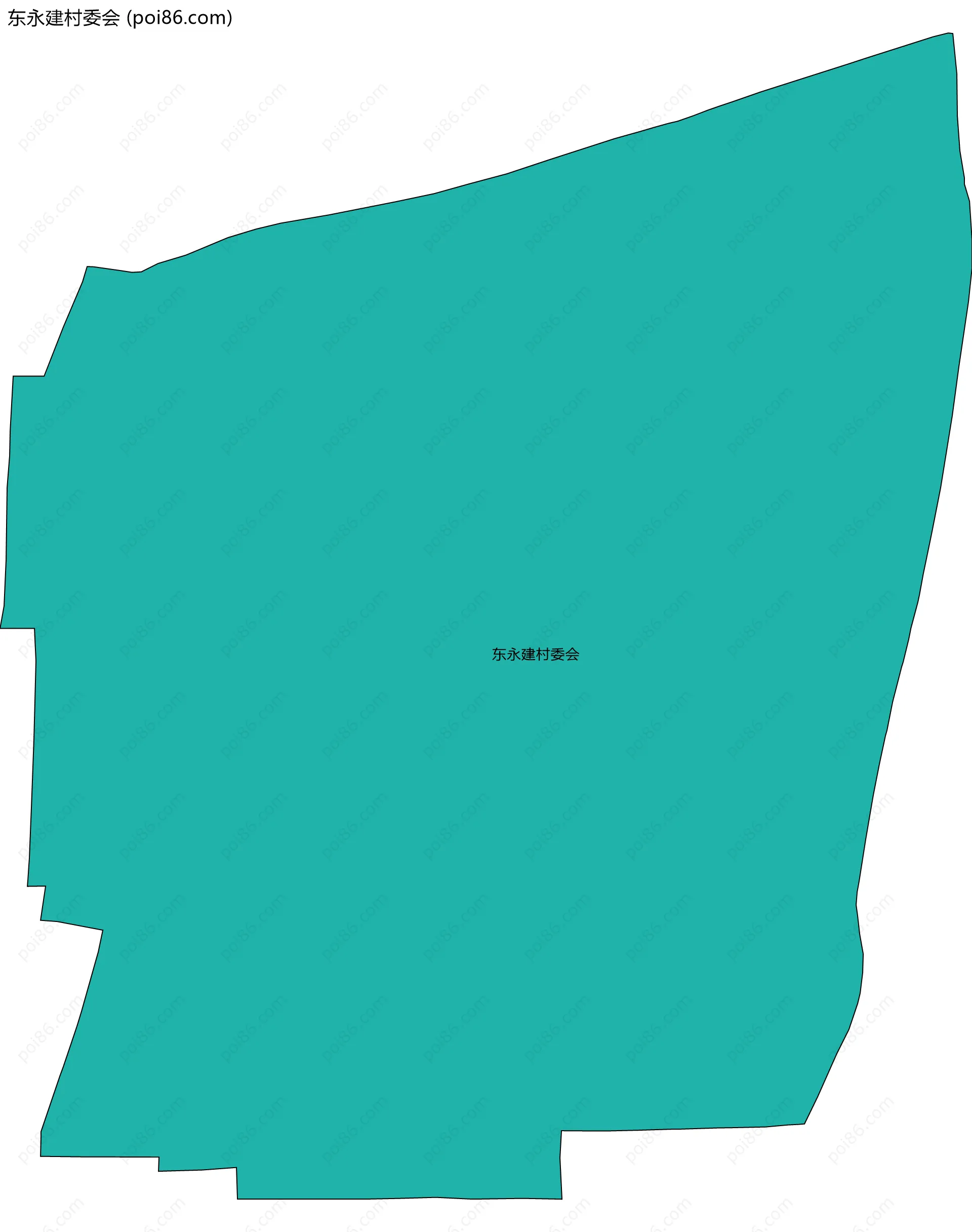 东永建村委会边界地图