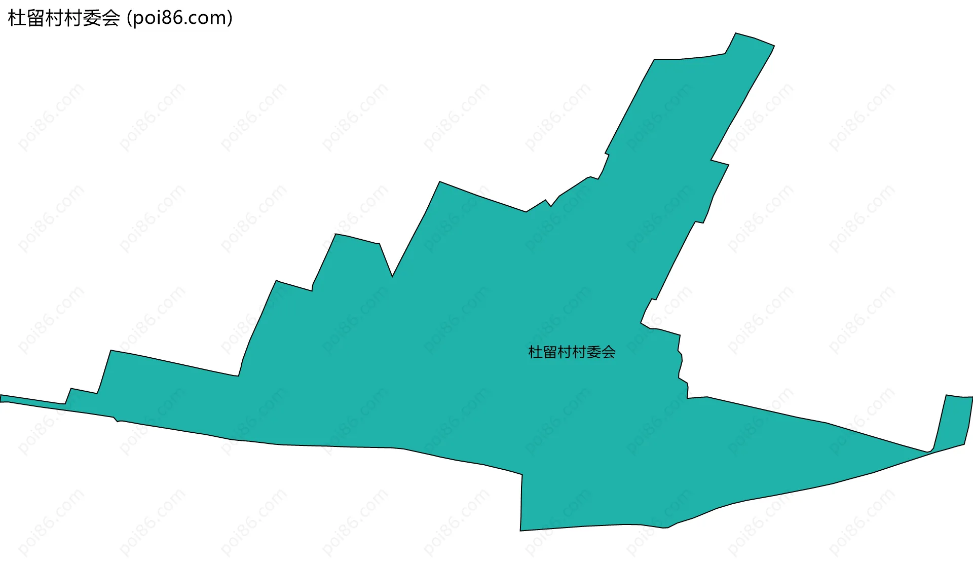 杜留村村委会边界地图