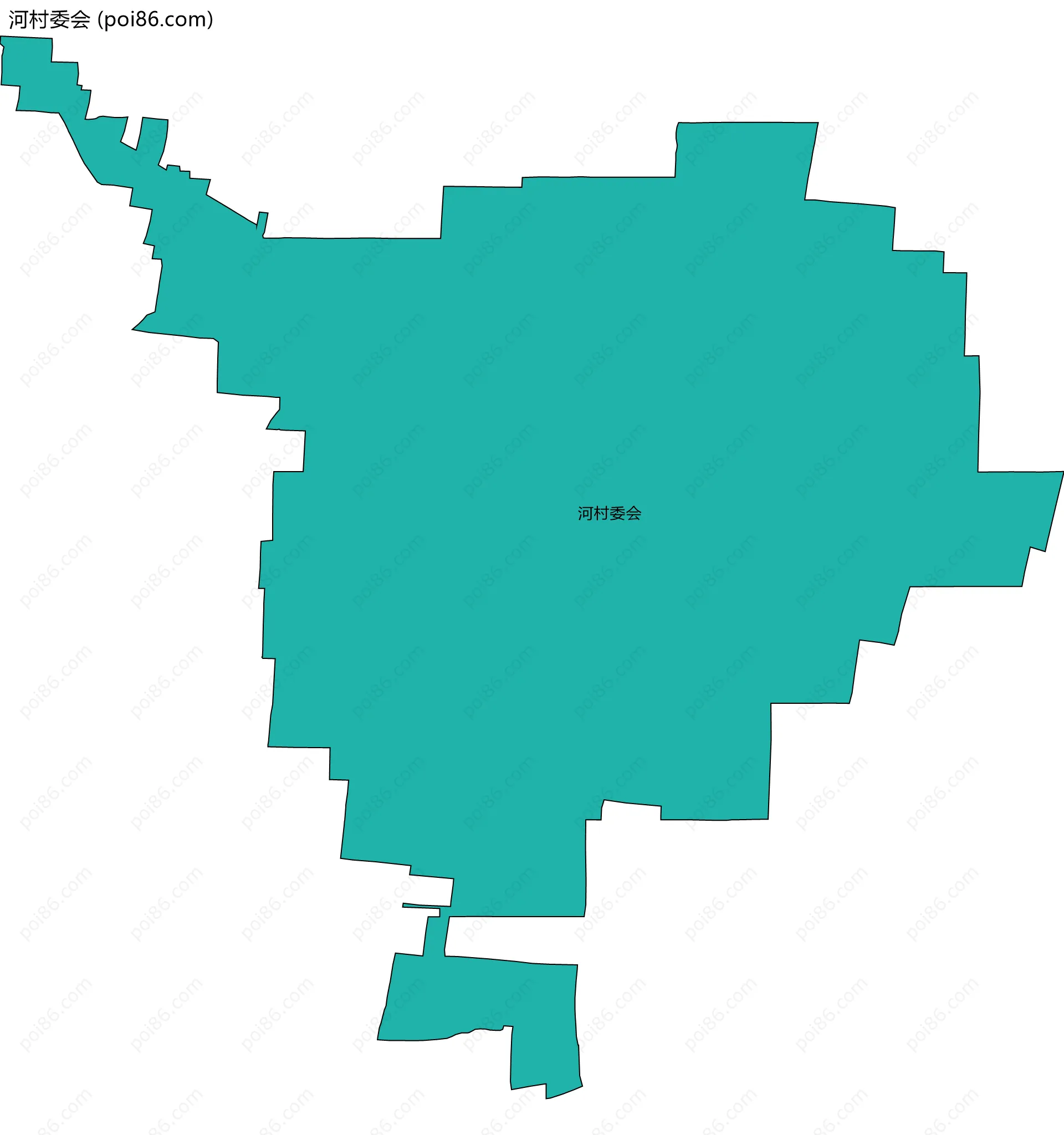 河村委会边界地图