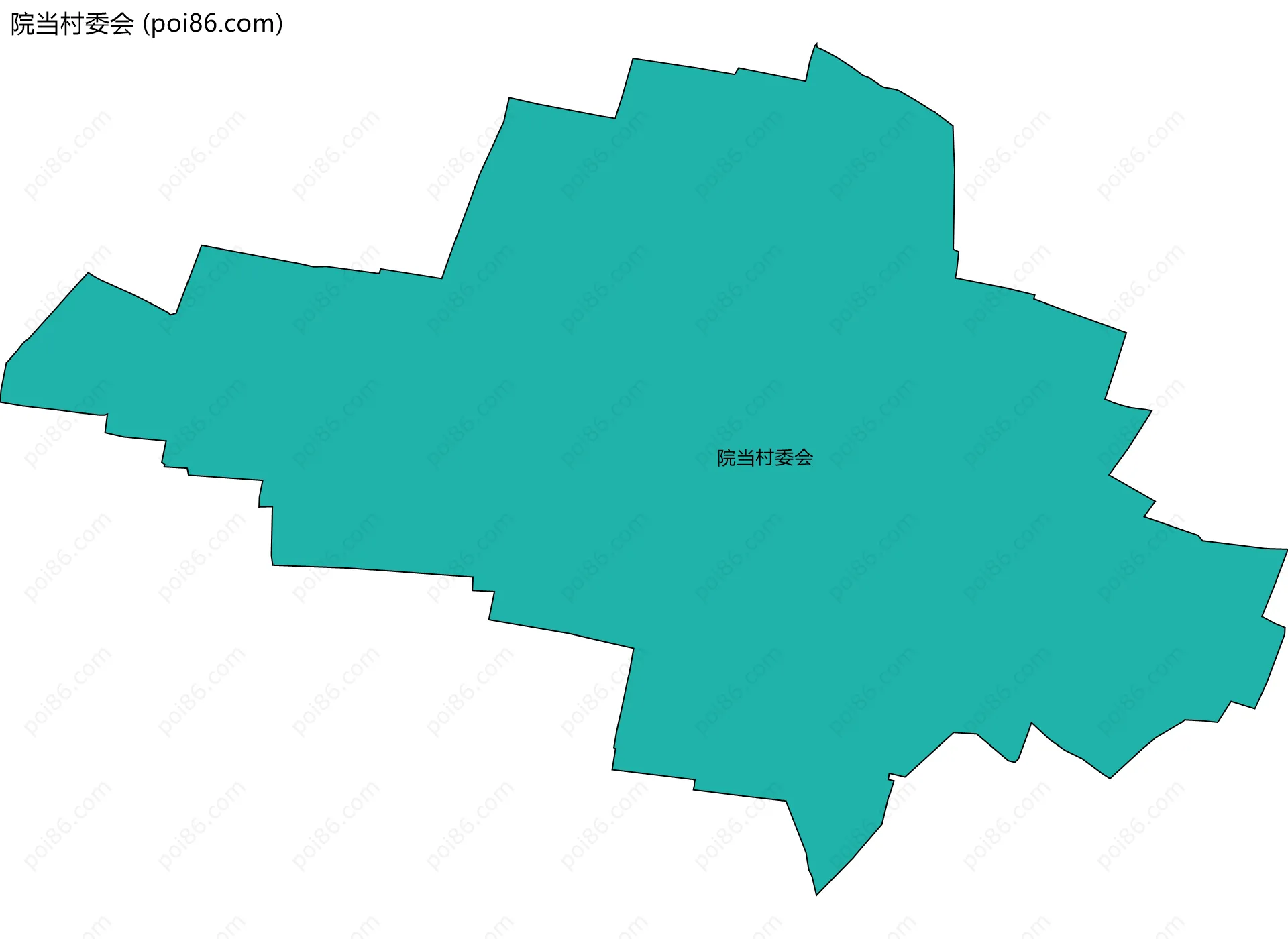 院当村委会边界地图