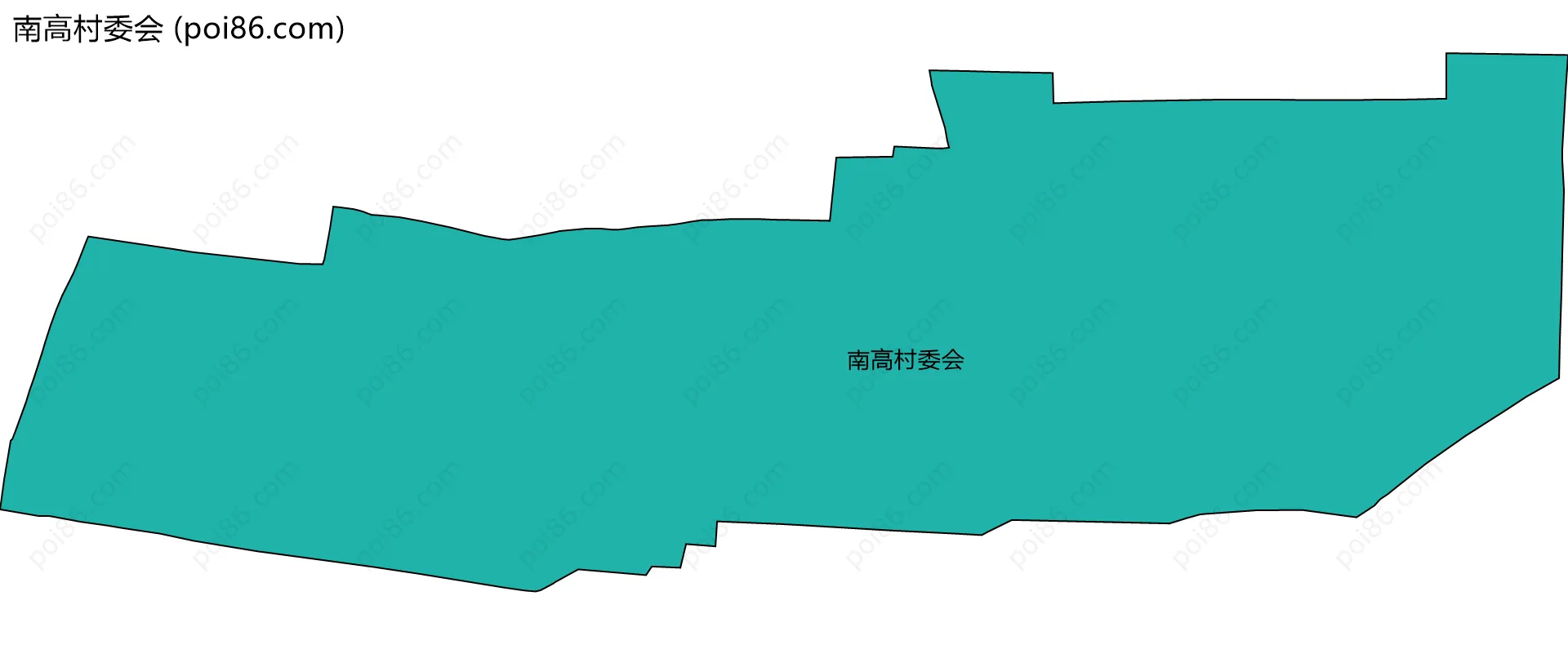 南高村委会边界地图