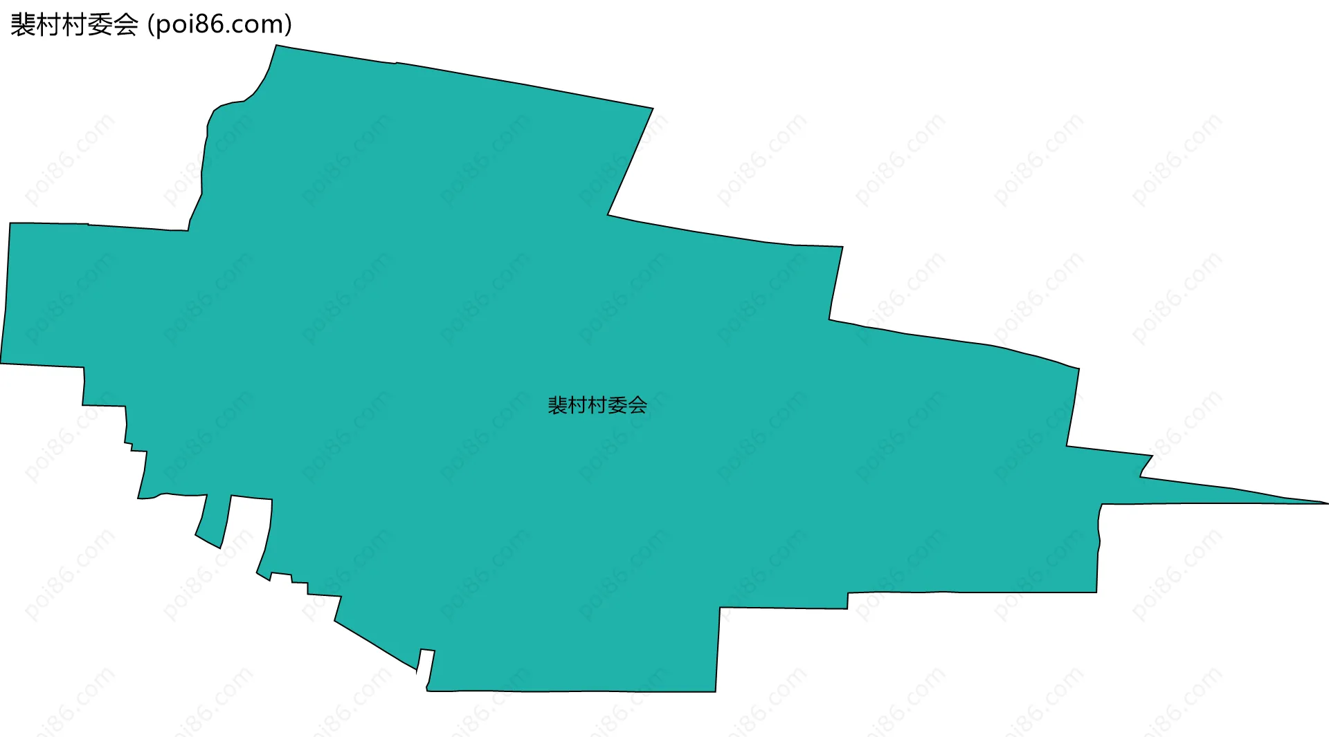 裴村村委会边界地图