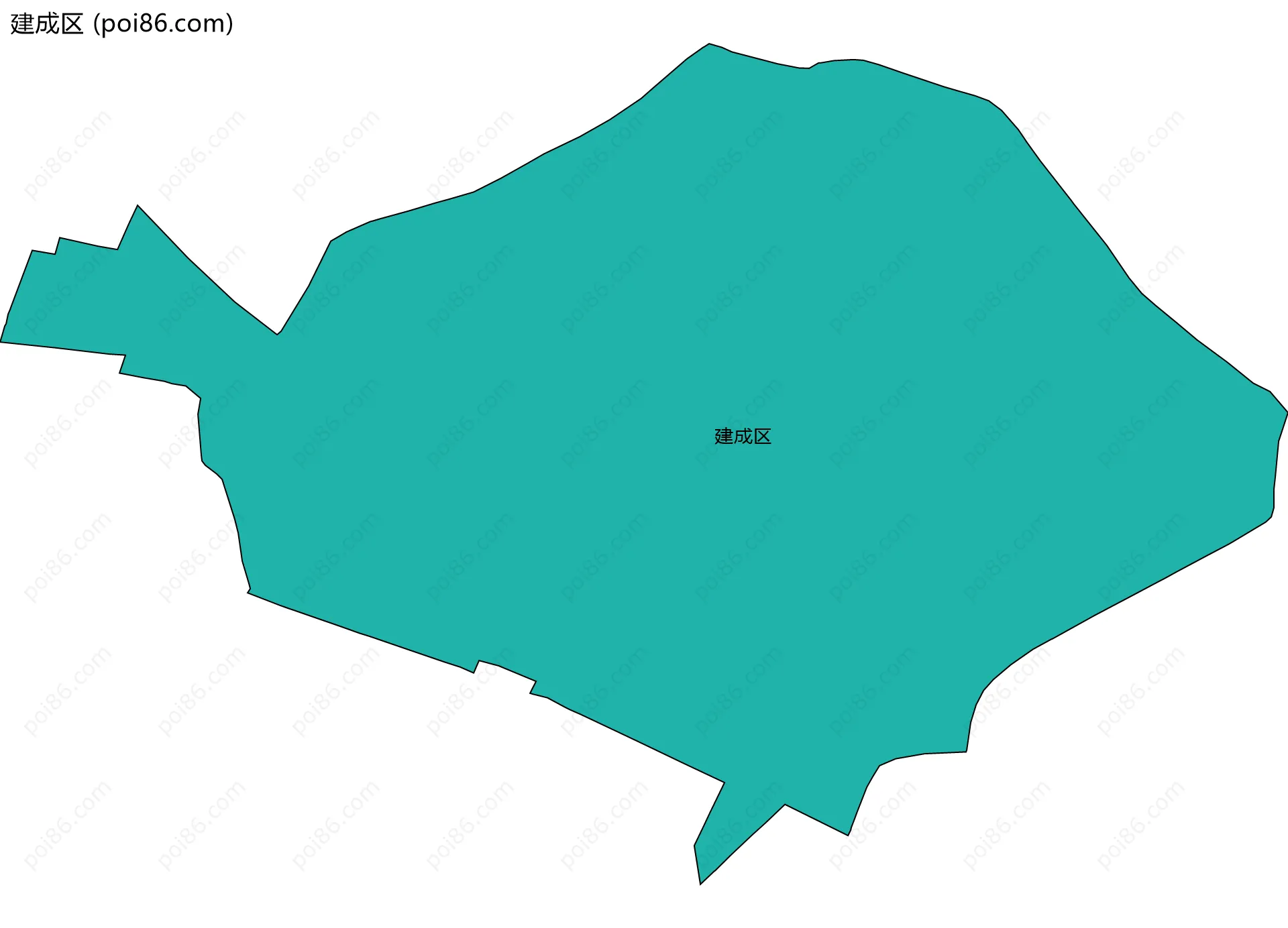 建成区边界地图